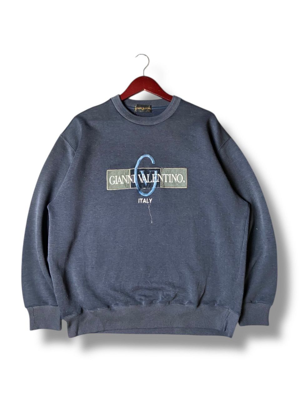 Gianni Valentino × Japanese Brand × Vintage Gianni Valentino Italy Embroidered Sweatshirt (123) Size US L / EU 52-54 / 3 - 1 Thumbnail