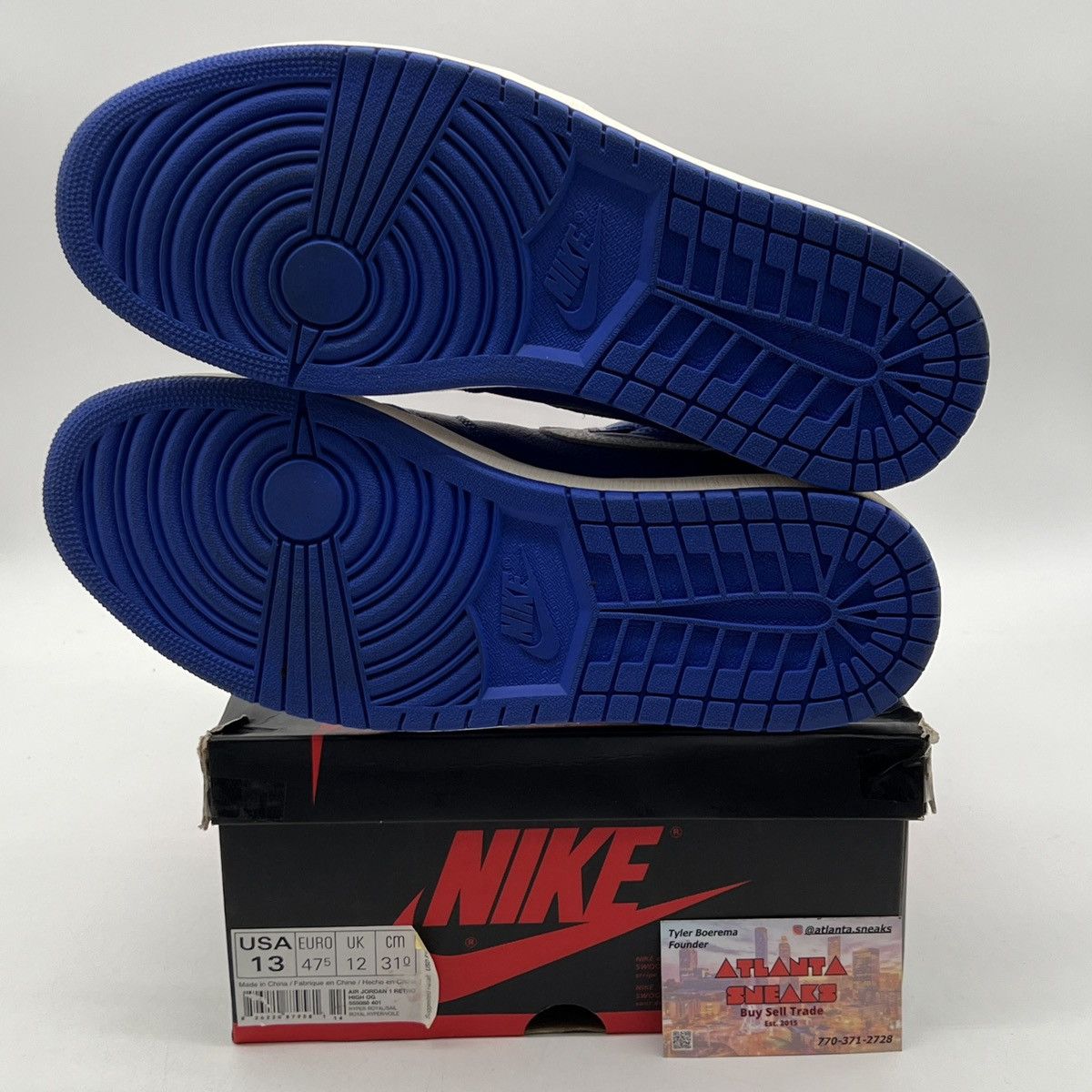 Nike Air Jordan 1 High hyper royal Size US 13 / EU 46 - 8 Thumbnail