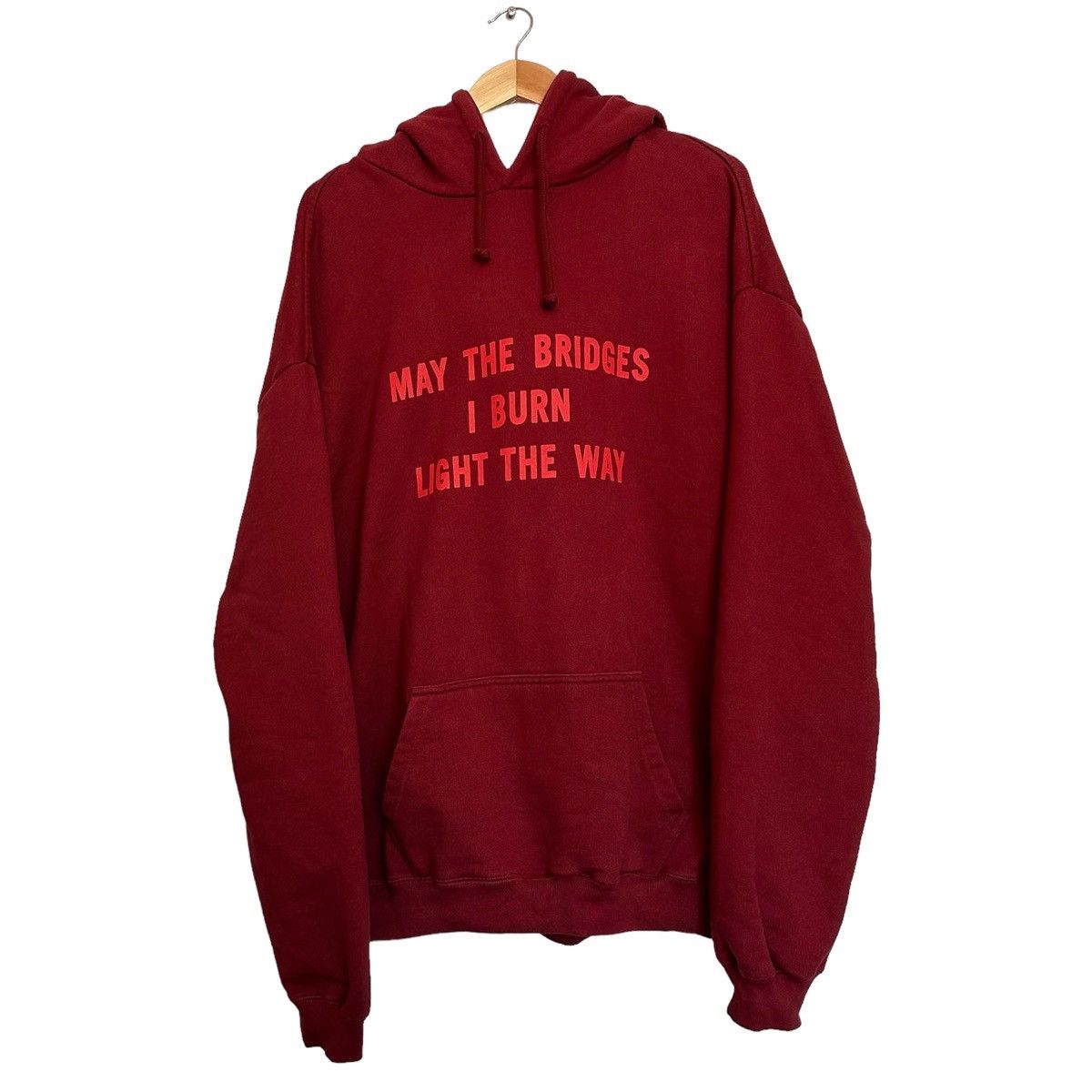Vetements Vetements May The Bridges I Burn Light The Way Hoodie AW16 Size US L / EU 52-54 / 3 - 1 Thumbnail
