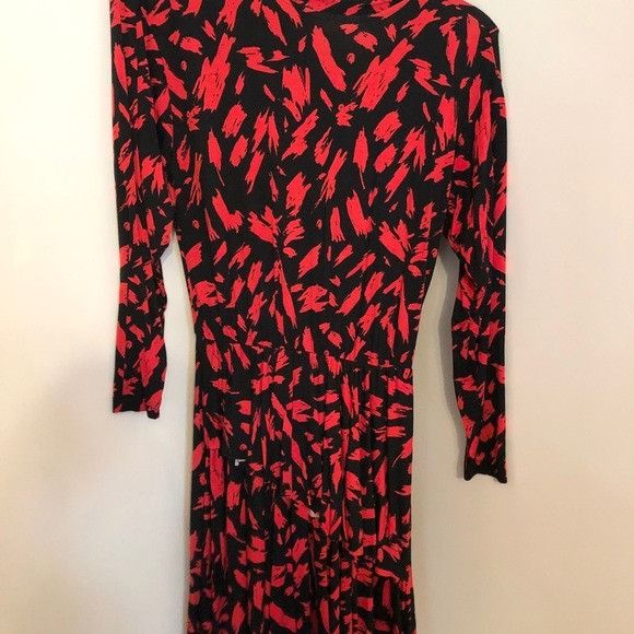Zara Zara Trafaluc S/S18 Red Black Printed Dress Size L Size L / US 10 / IT 46 - 5 Thumbnail