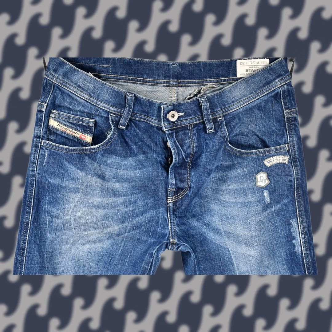 Diesel DIESEL STAFFI 008SV Slim Jeans Women Denim Blue Distressed Stretch W31 L32 Skinny Slim Size 24" / US 00 / IT 34 - 1 Thumbnail