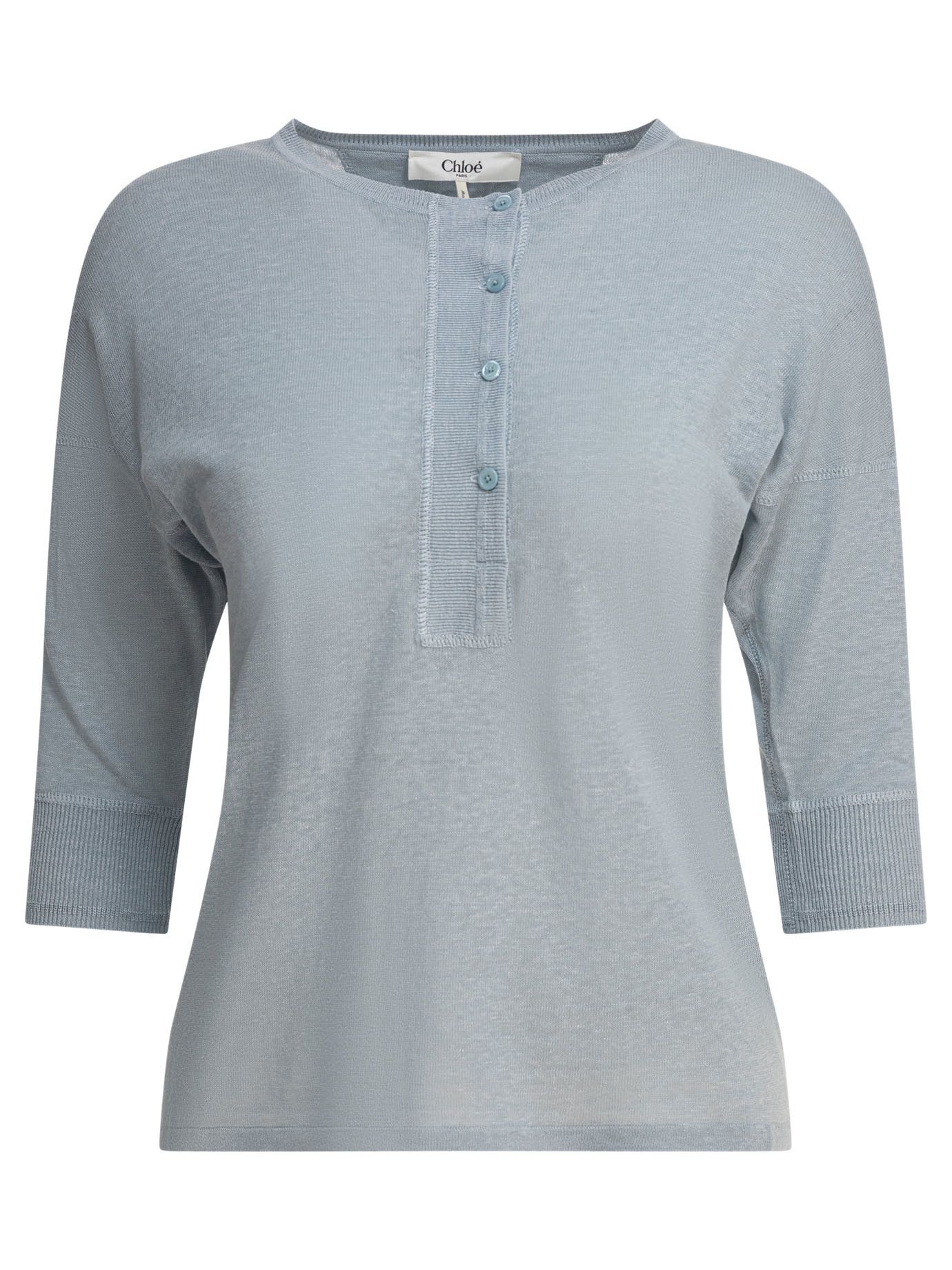Chloe Henley Shirt Size M / US 6-8 / IT 42-44 - 1 Thumbnail