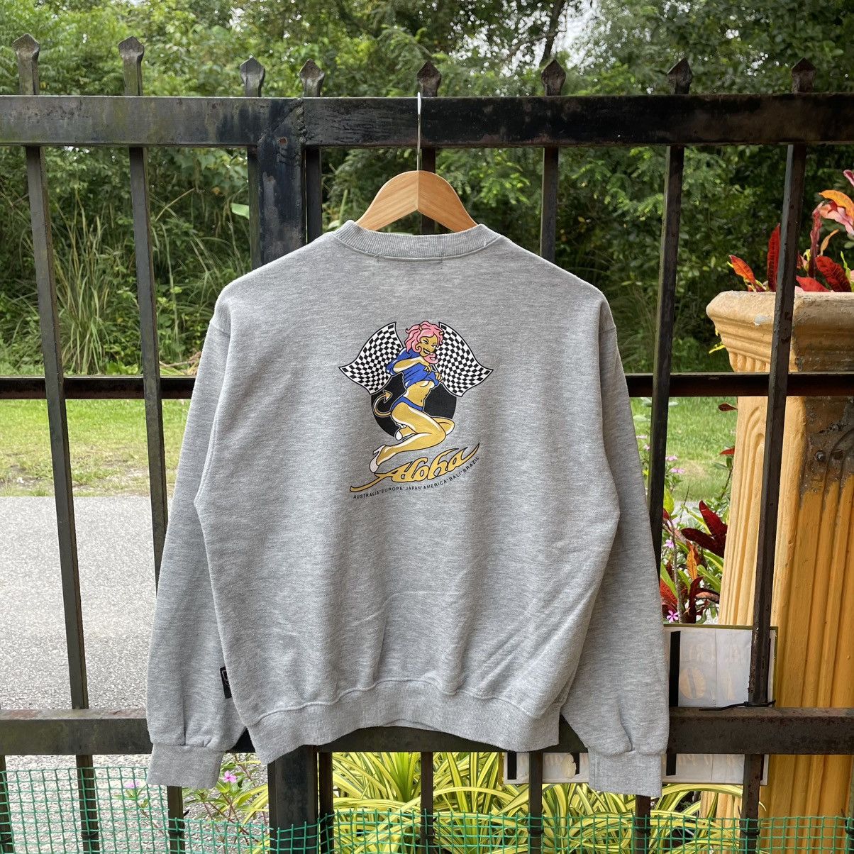 Vintage 🔥Vintage 90s Aloha Big Logo Surf Skate Sweatshirts Size US S / EU 44-46 / 1 - 1 Thumbnail