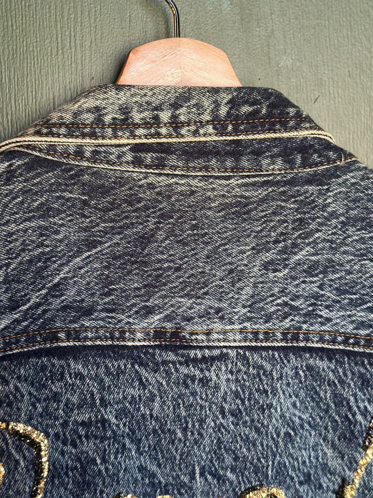 Other Custom Made Denim Jacket Beverly Hills Rolls Royce Studded Size US L / EU 52-54 / 3 - 11 Thumbnail