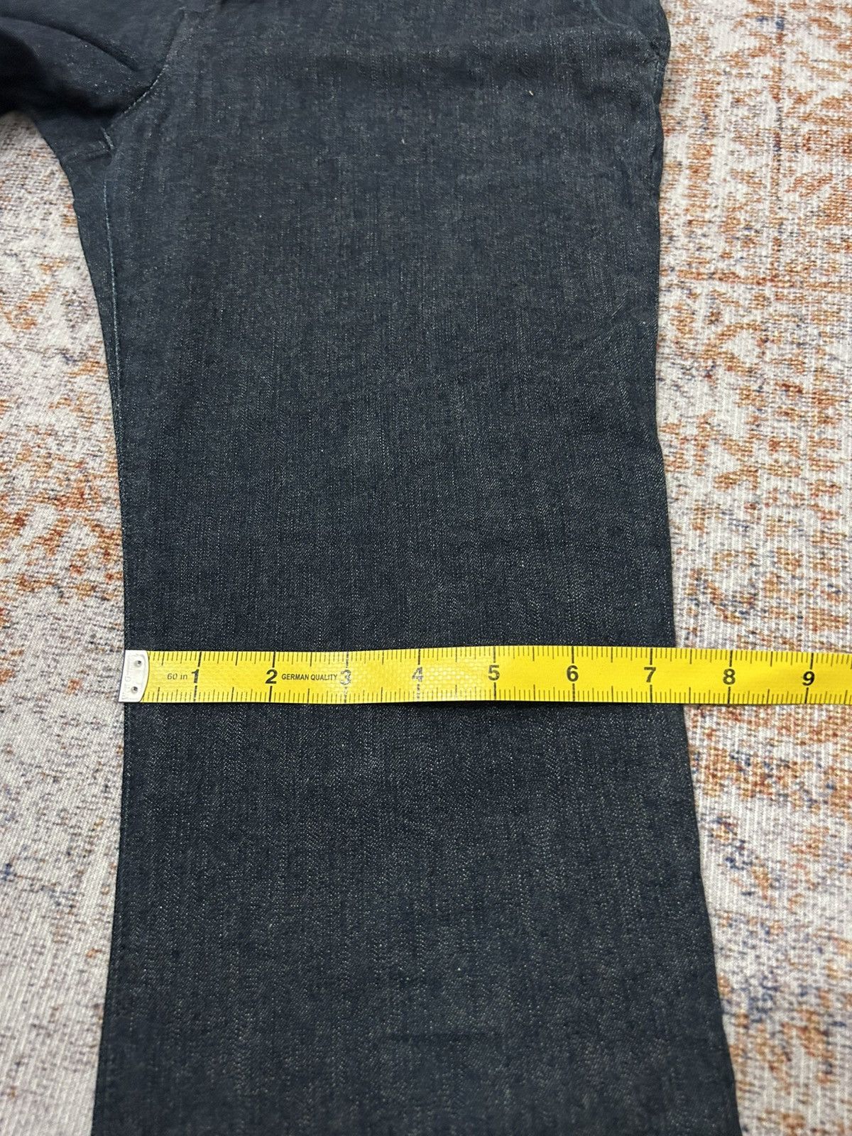 45rpm × Blue Blue Japan × Japanese Brand 45Rpm Japan Denim Crooped Pants Size US 31 - 15 Thumbnail