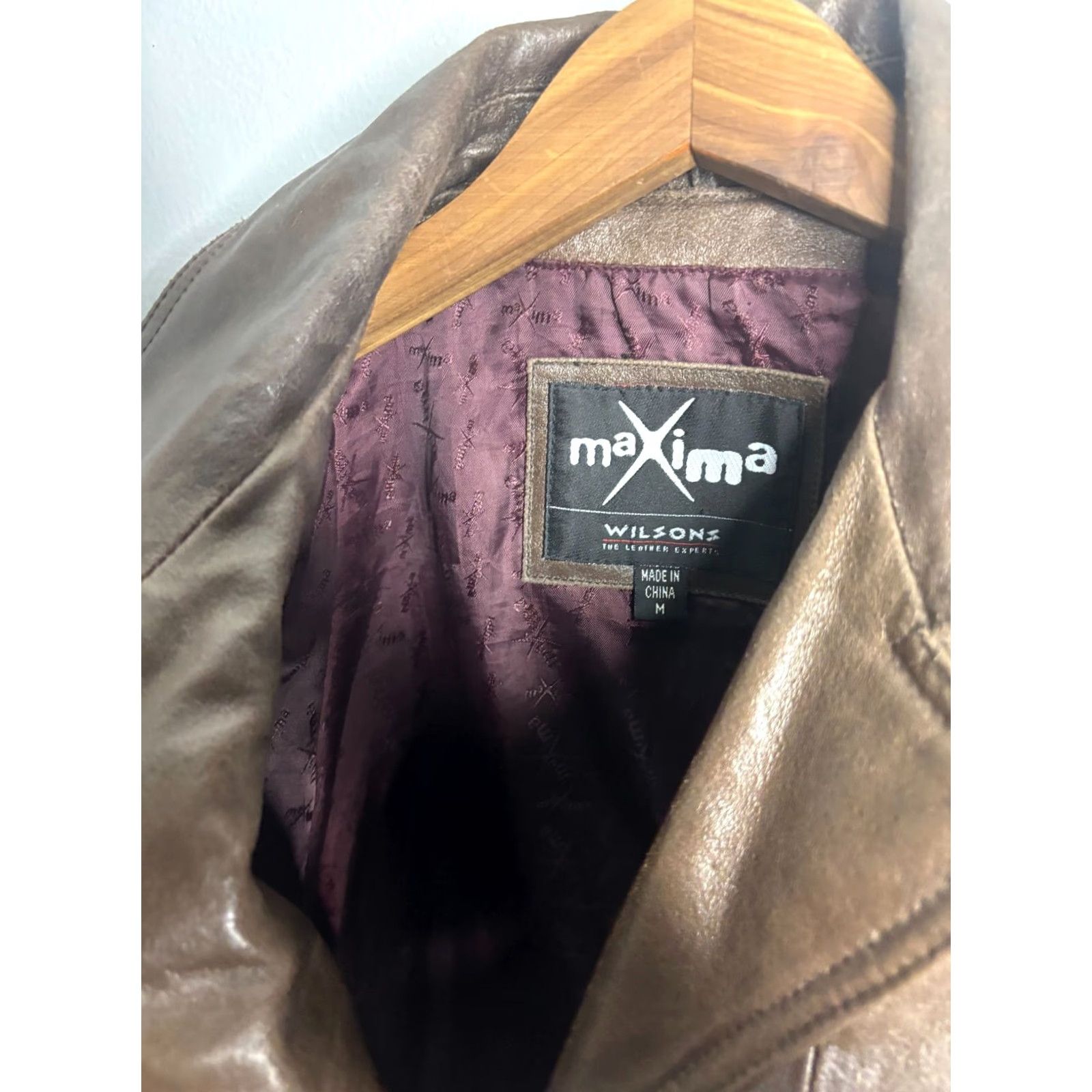 Vintage Wilsons Leather Jacket Brown Womens Size M Grunge Lined Button Vintage 4783 Jacket Size M / US 6-8 / IT 42-44 - 6 Thumbnail