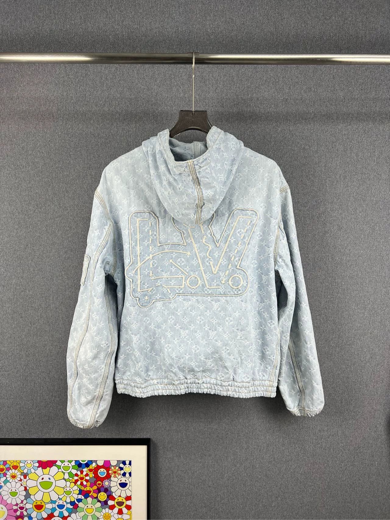Louis Vuitton LOUIS VUITTON LV NBA collaboration all-logo denim jacket Size XL / US 12-14 / IT 48-50 - 2 Thumbnail