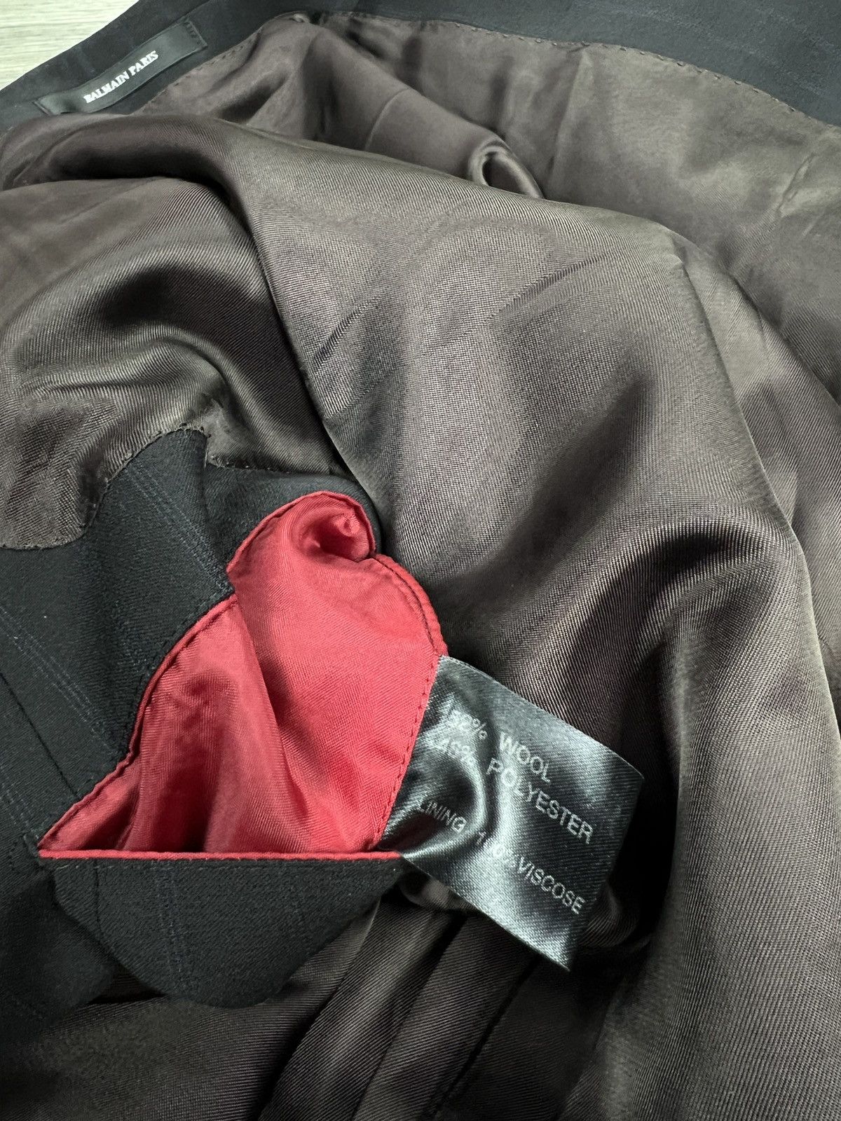 Balmain Vintage Balmain Paris Striped Men suit, Blazer and Pants szM Size 42R - 10 Thumbnail