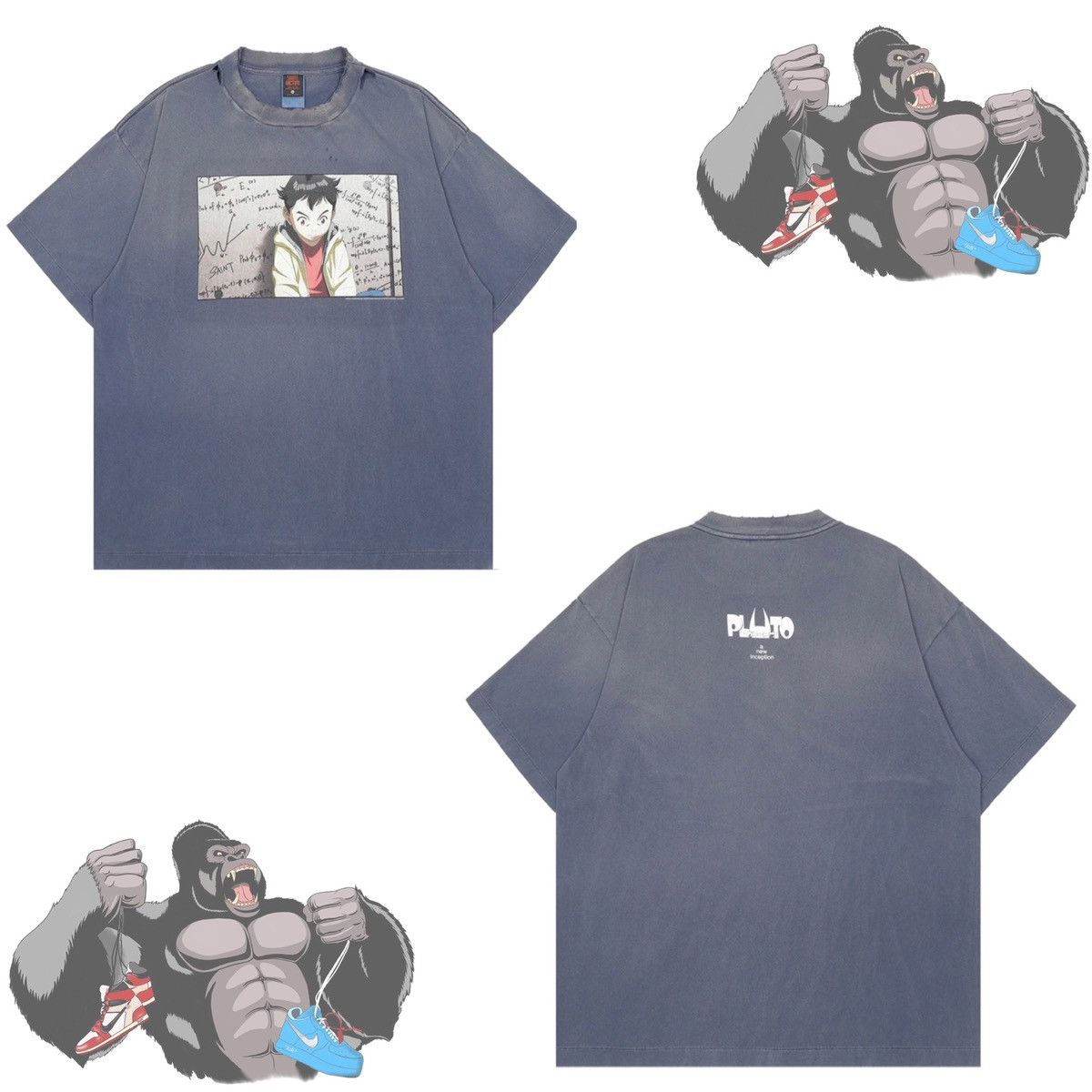 Saint Michael SAINT Mxxxxxx Pluto Tee Size US XL / EU 56 / 4 - 1 Thumbnail