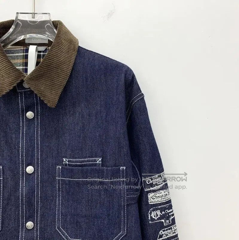 Dior Dior Women's Dark Blue Cotton Shirt . Size XXS / US 00 / IT 34 - 3 Thumbnail