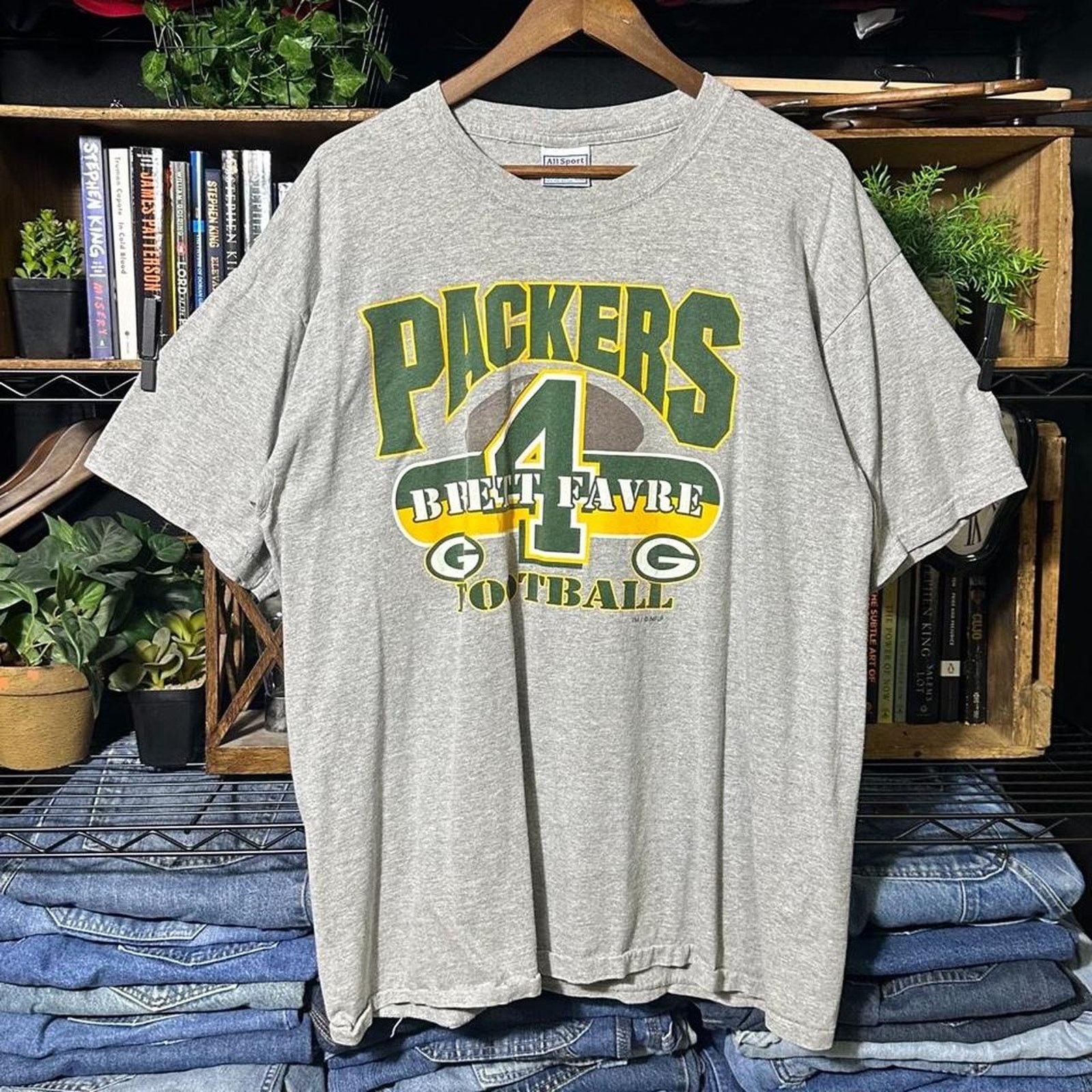 All Sport Vintage Y2K Brett Favre Green Bay Packers Jersey Tee Shirt Size US XL / EU 56 / 4 - 1 Thumbnail