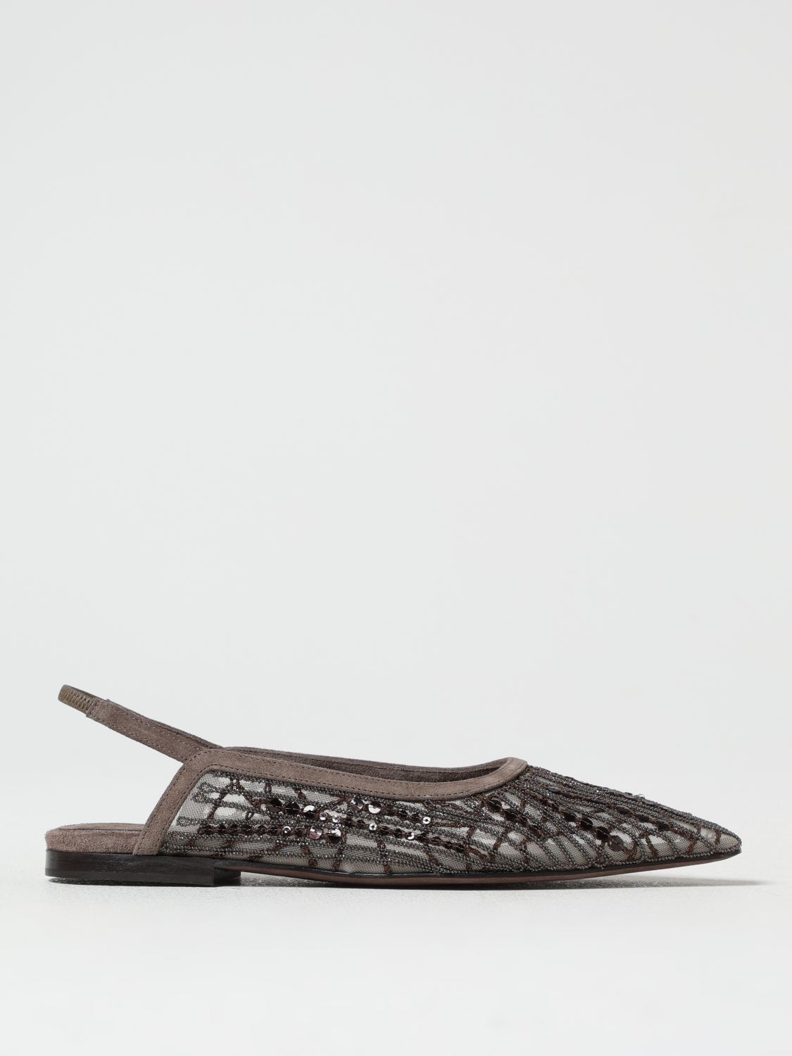 Brunello Cucinelli Brunello Cucinelli Ballet Flats Woman Brown Size US 10 / IT 40 - 1 Thumbnail