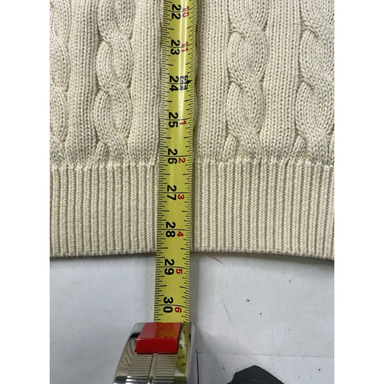 J.Crew VINTAGE J.CREW Cotton Cable Knit Crewneck Sweater Ivory Men’s XL BB696 Fisherman Shirt Pullover Long Sleeve Knit Style Classic Solid Pattern Size US XL / EU 56 / 4 - 5 Thumbnail