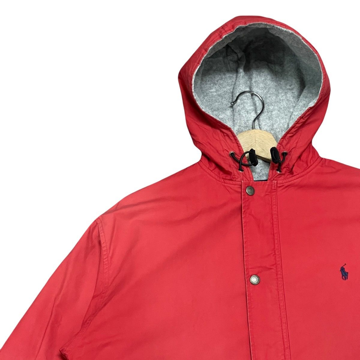 Polo Ralph Lauren Vintage 90s Polo Ralph Lauren Red Hooded Windbreaker Jacket Size US L / EU 52-54 / 3 - 5 Thumbnail
