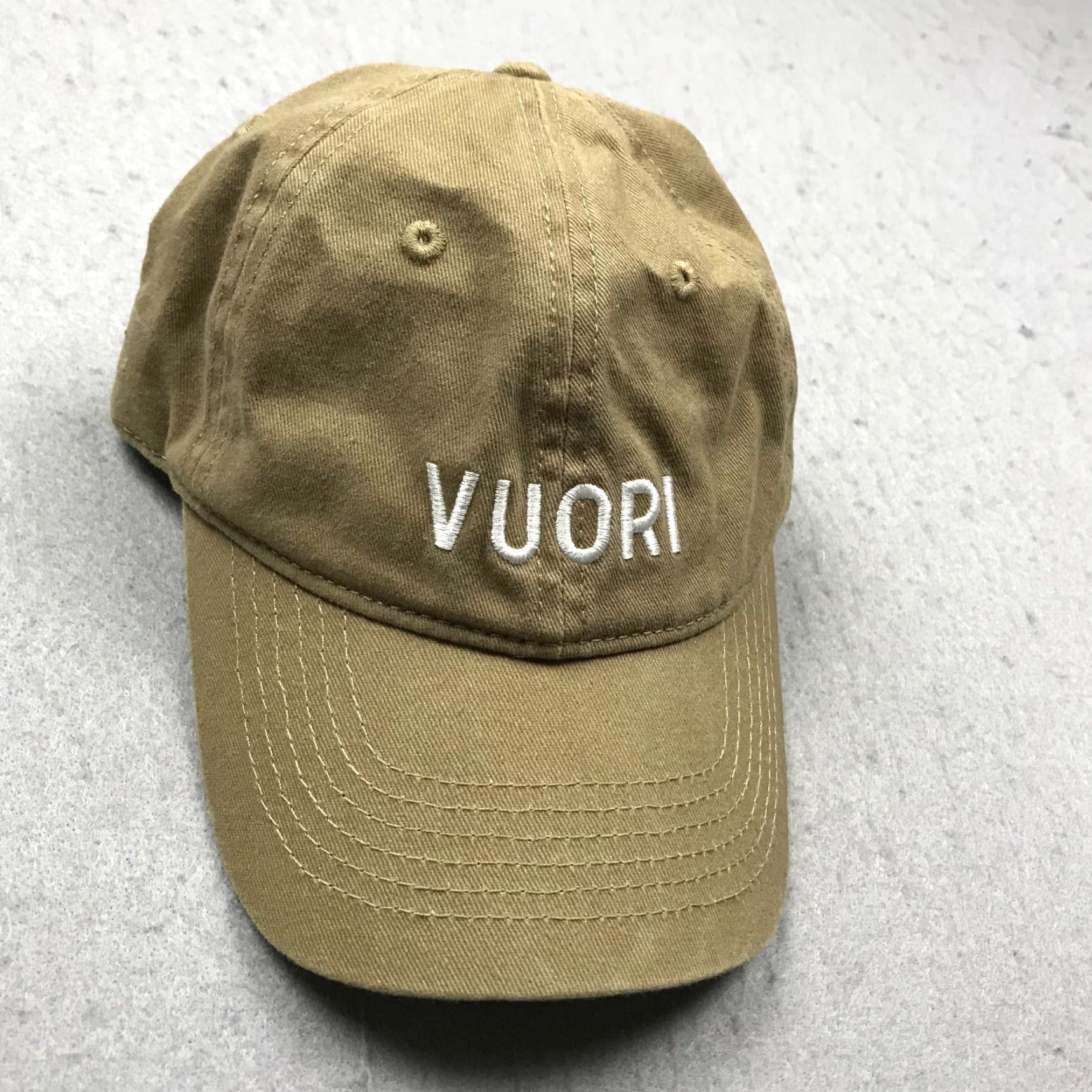 Vuori Vuori Hat Adult Brown Adjustable Dad Cap Cotton Baseball Cap Mens One Size Tan Beige Pattern Solid Style Baseball Cap Theme Dad Color Brown/ Tan Beige Size ONE SIZE - 3 Thumbnail