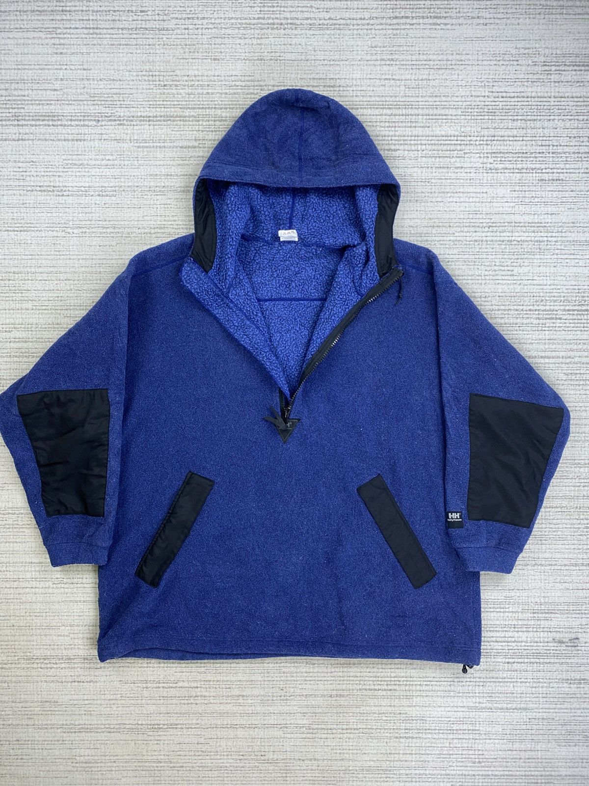 Helly Hansen × Japanese Brand × Vintage Vtg 90s Helly Hansen Nice Half Zipper Fleece Hoodie Jacket Size US XL / EU 56 / 4 - 5 Thumbnail