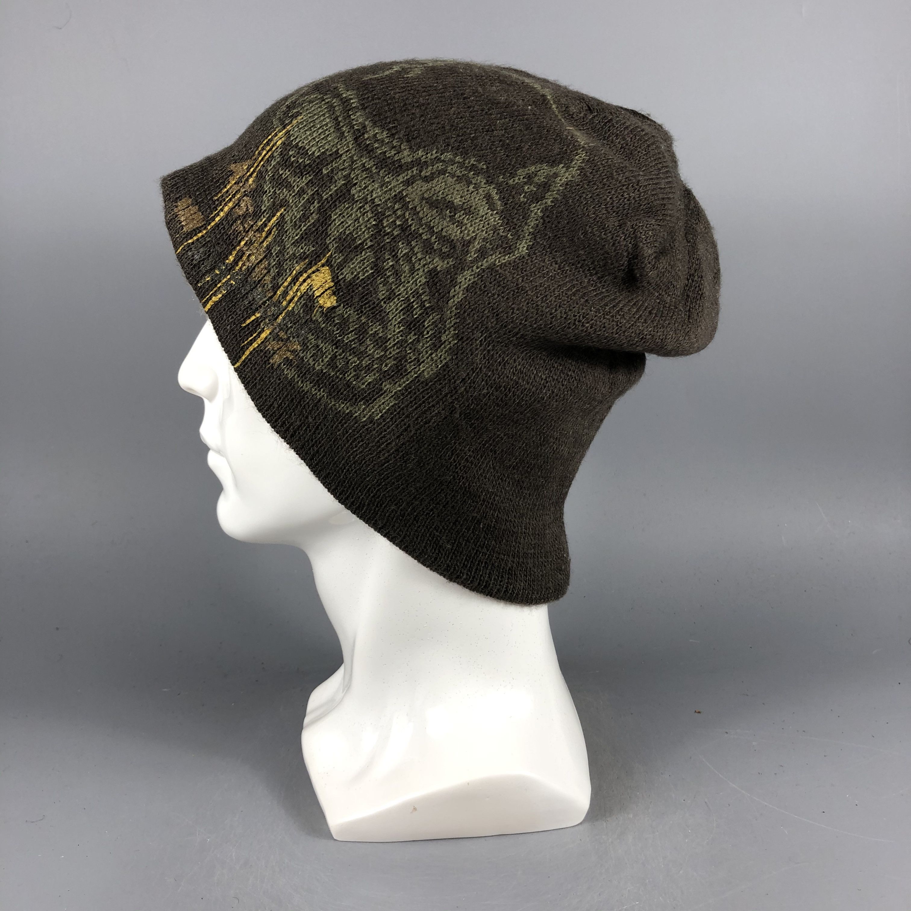 Japanese Brand × Vintage Skull Cuffless Beanie Snow Hat Snow Cap -D927 Size ONE SIZE - 1 Thumbnail