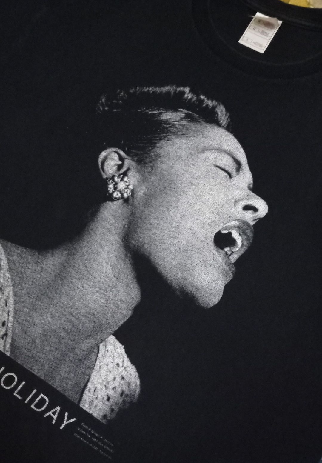 Band Tees Vintage 90s Billie Holiday T-shirt Size US L / EU 52-54 / 3 - 8 Thumbnail