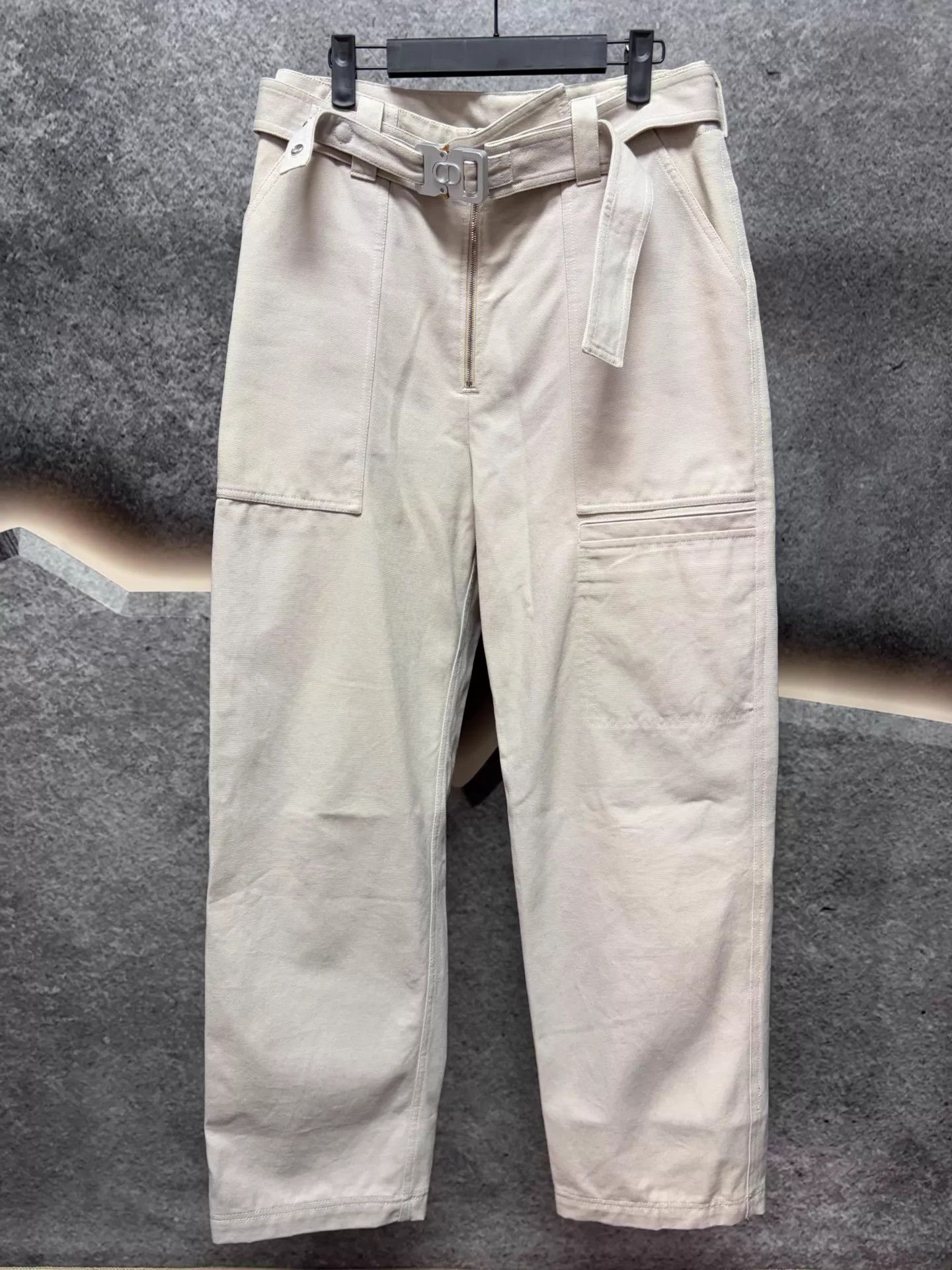 Dior Men's Off-White Work Pants 46
