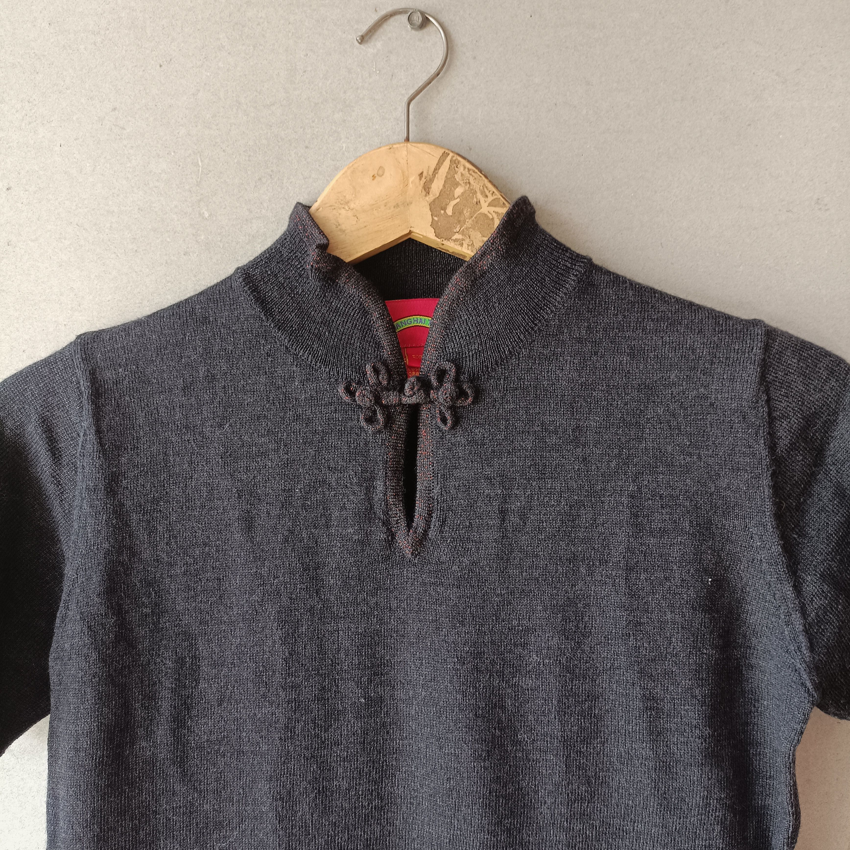 Shanghai Tang Cheongsam Wool Knit T-shirt Size S / US 4 / IT 40 - 2 Thumbnail