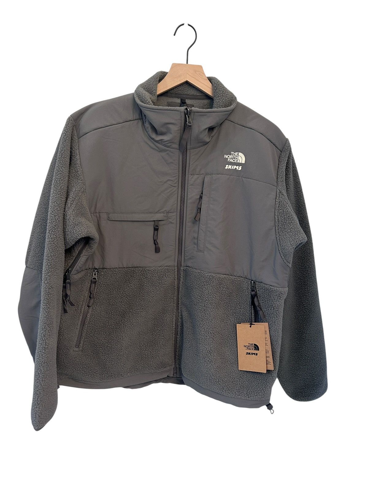 SKIMS The North Face x SKIMS 1995 Denali fleece jacket gunmetal S Size S / US 4 / IT 40 - 1 Thumbnail