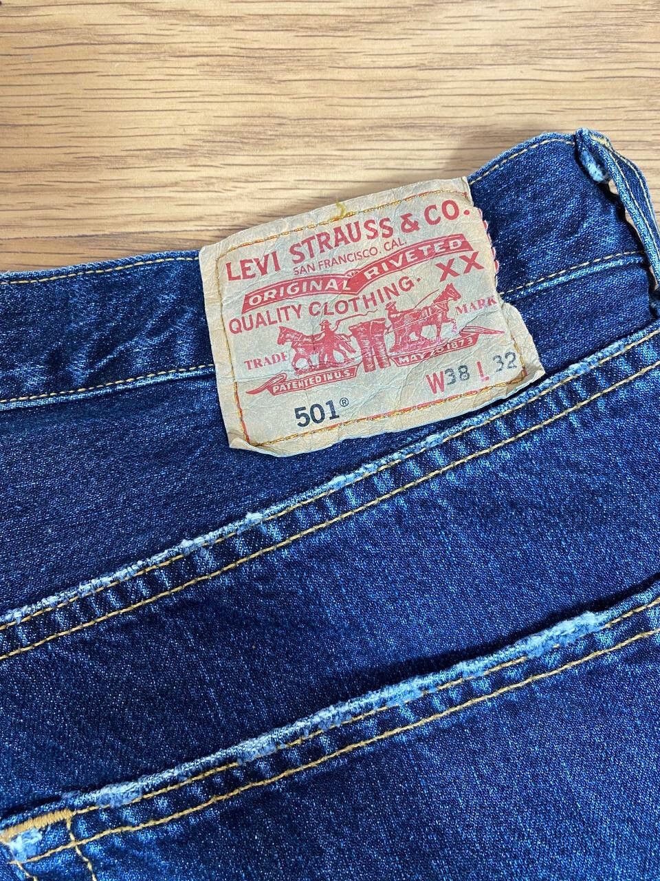 Levi's Mens Blue Vintage Y2K Low Rise Bootcut Jeans With Size US 38 / EU 54 - 18 Thumbnail
