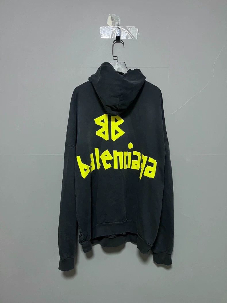 Balenciaga Balenciaga Logo Hoodie in Black Color-2506 Size US M / EU 48-50 / 2 - 2 Thumbnail
