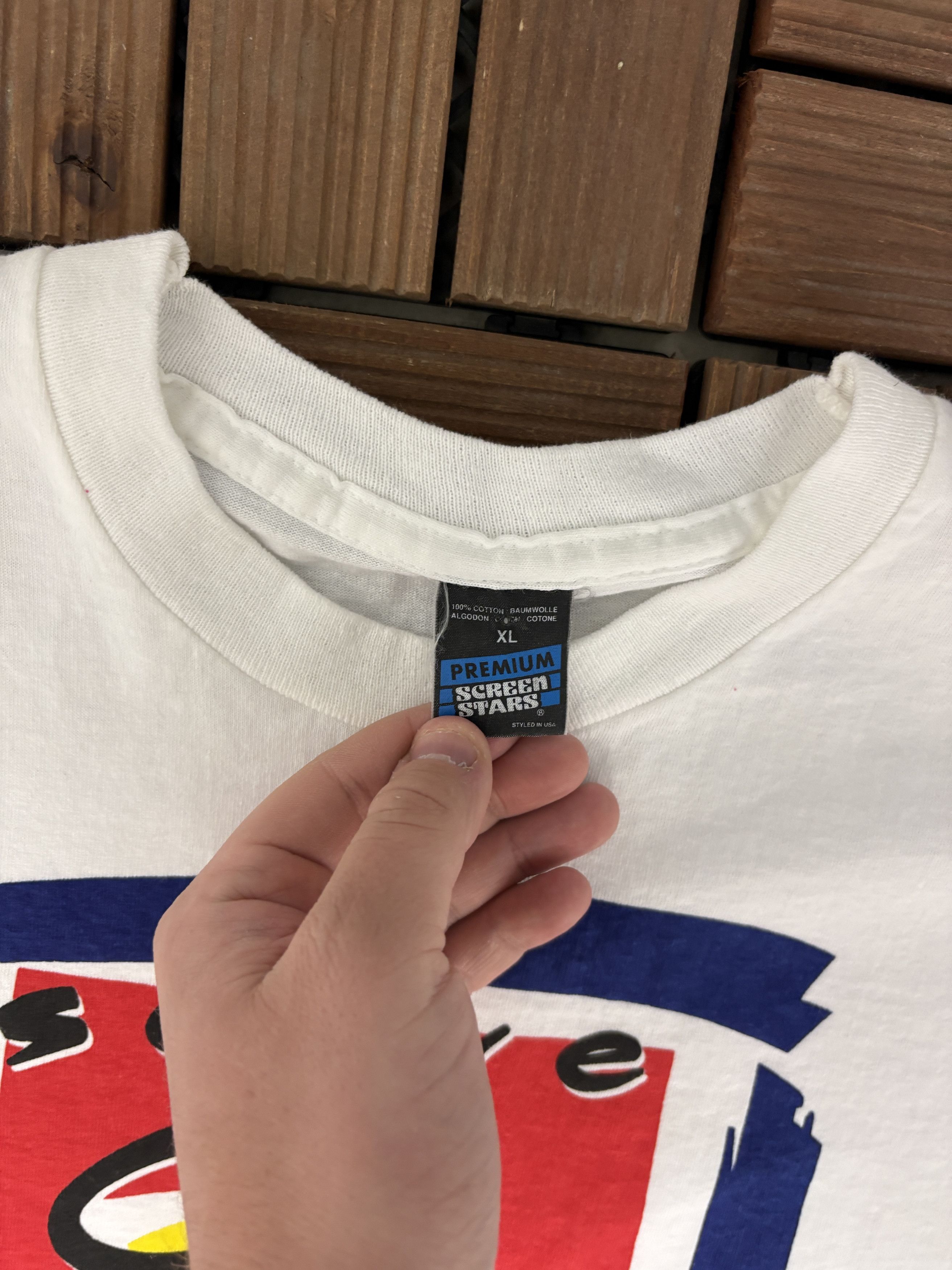 Vintage Serve Harp Beer Chilled Vintage White T-Shirt Tee Size US XL / EU 56 / 4 - 5 Thumbnail