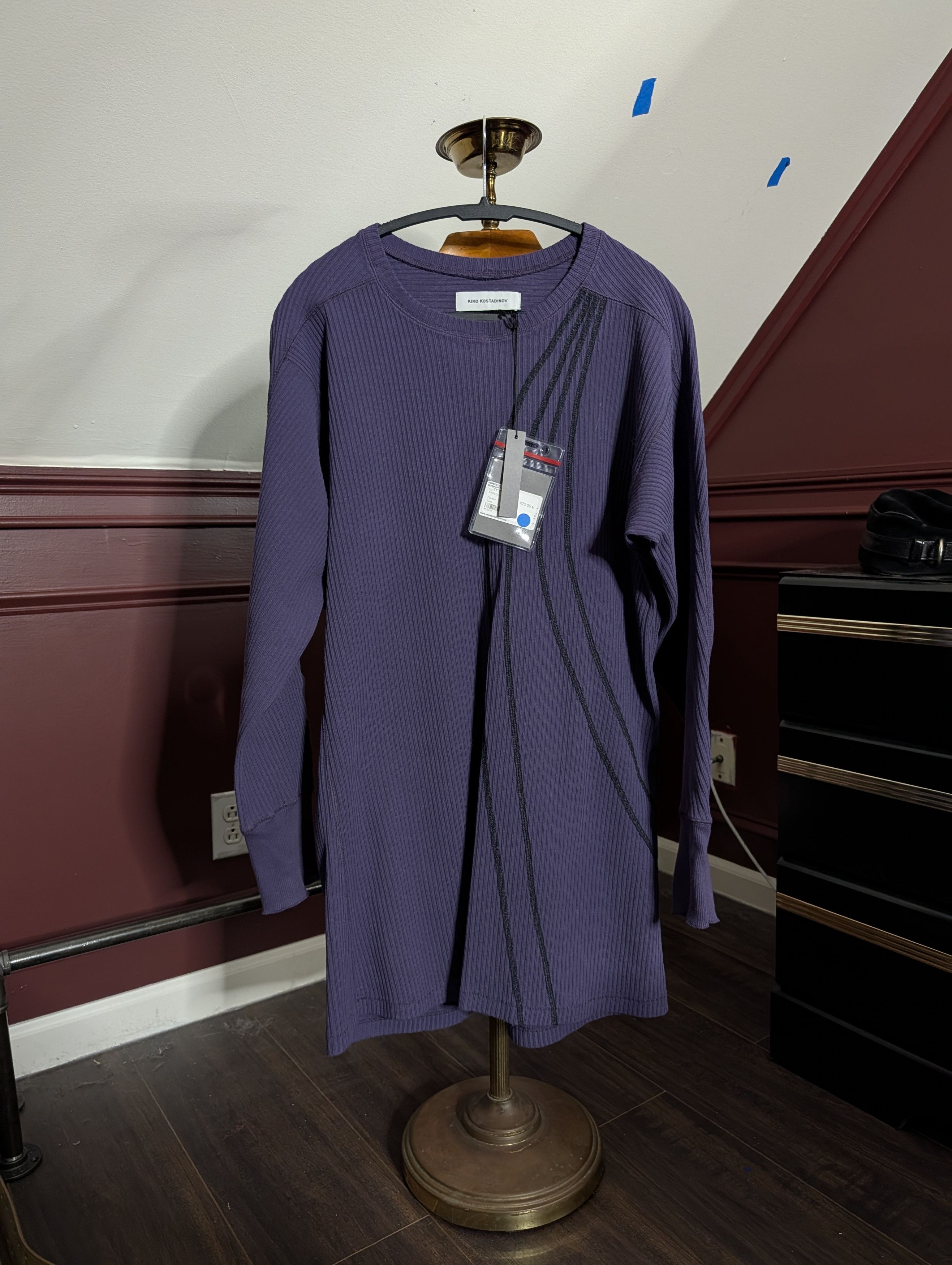 Grail SS19 Interviews plum embroidered Italian shirt w tags