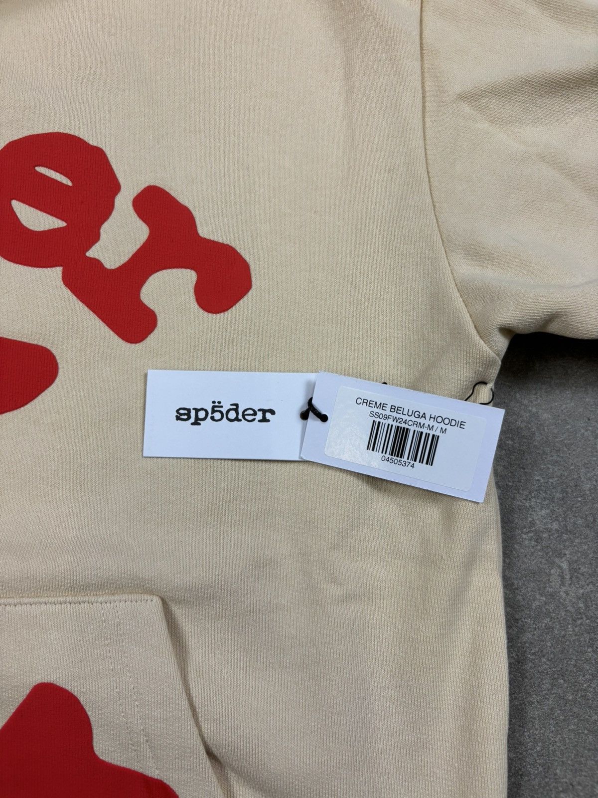 Sp5der Sp5der Beluga Hoodie, Cream Size US M / EU 48-50 / 2 - 7 Thumbnail