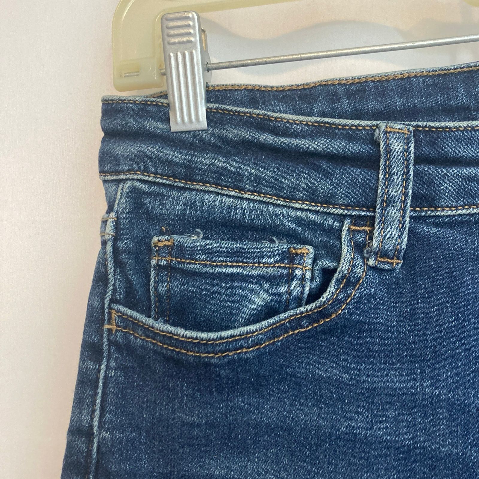 Other Vervet Blue Denim Mid Rise Skinny Pants Classic Jeans Size 29" - 2 Thumbnail