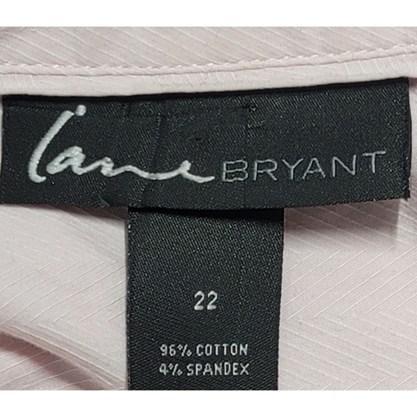 Other Lane Bryant Pink Button Up Collar Top 22 Lightweight Soft Size 3XL / US 20-22 - 4 Thumbnail