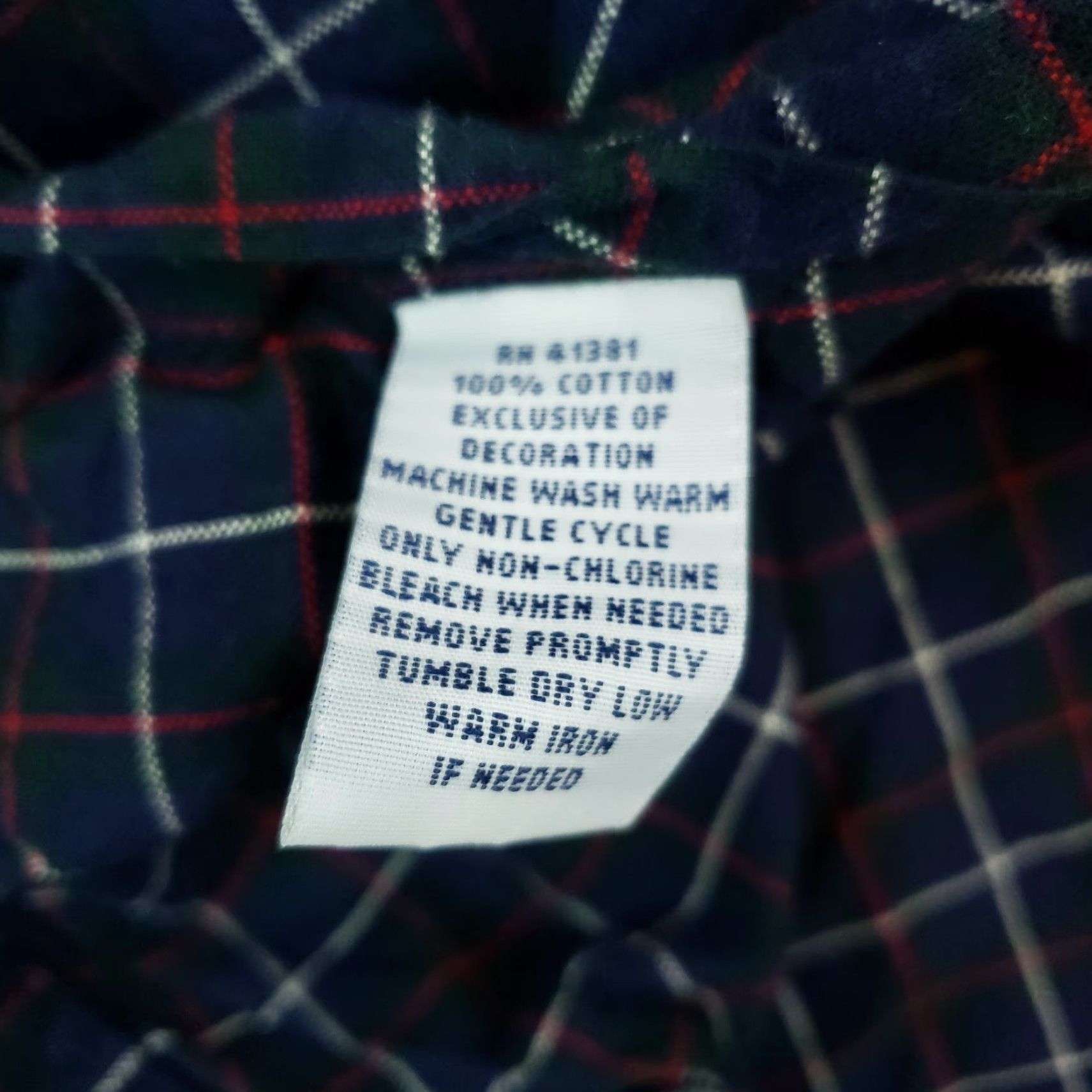 Ralph Lauren Ralph Lauren Blue Plaid Long Sleeve Button Up Shirt Mens Extra Large Size US XL / EU 56 / 4 - 7 Thumbnail