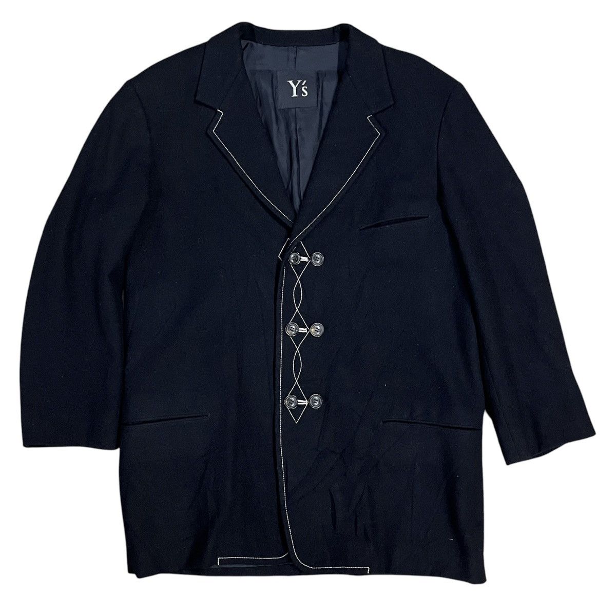 Japanese Brand × Yohji Yamamoto Vintage Yohji Yamamoto Blazer Size 38R - 1 Thumbnail