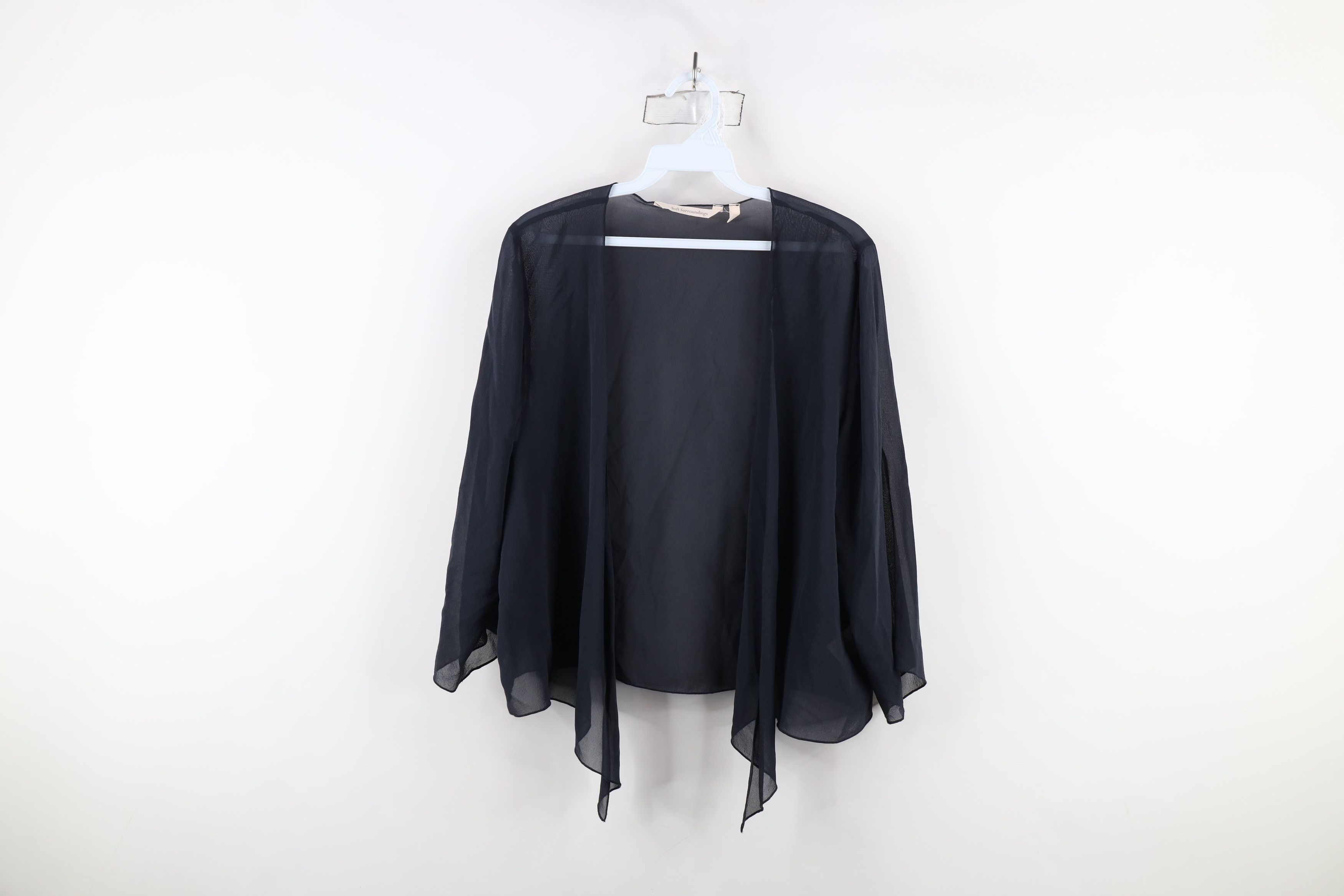 Vintage Soft Surroundings Undercover Top Sheer Open Front Cardigan Size M / US 6-8 / IT 42-44 - 1 Thumbnail