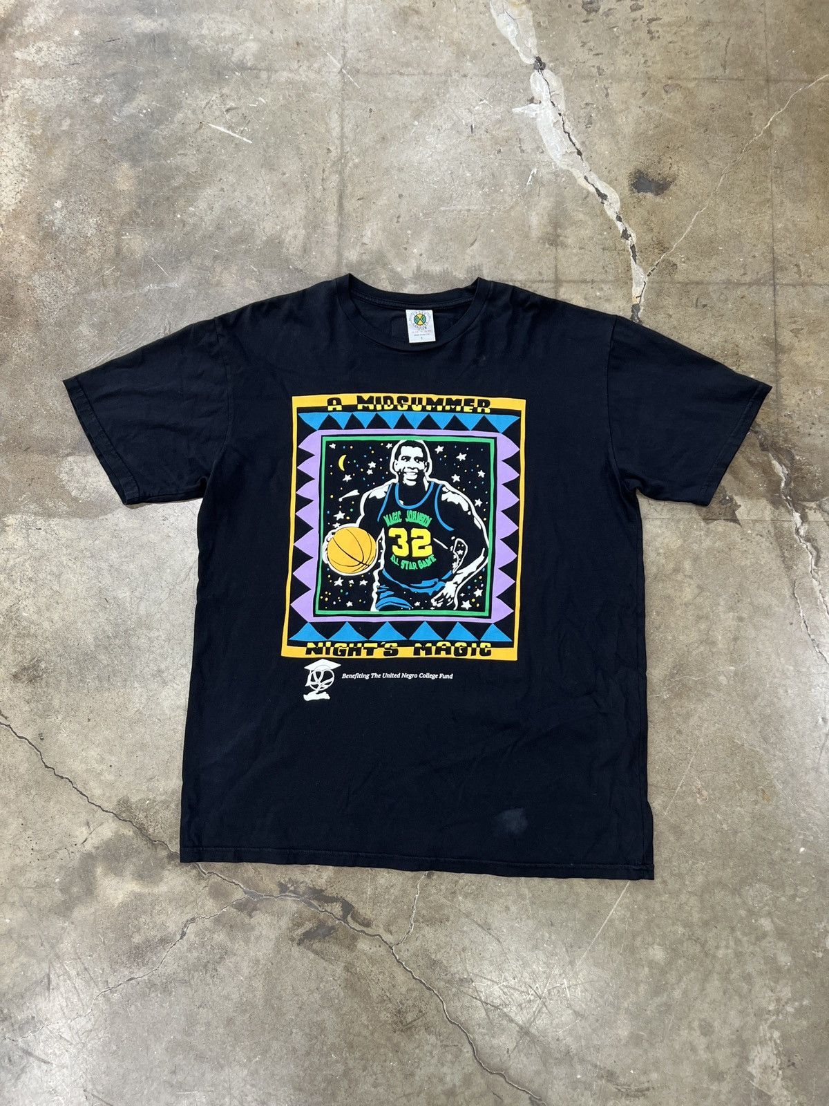 NBA × Vintage Vintage Magic Johnson Summer Nights Magic Benefit Tee Large Size US L / EU 52-54 / 3 - 2 Thumbnail