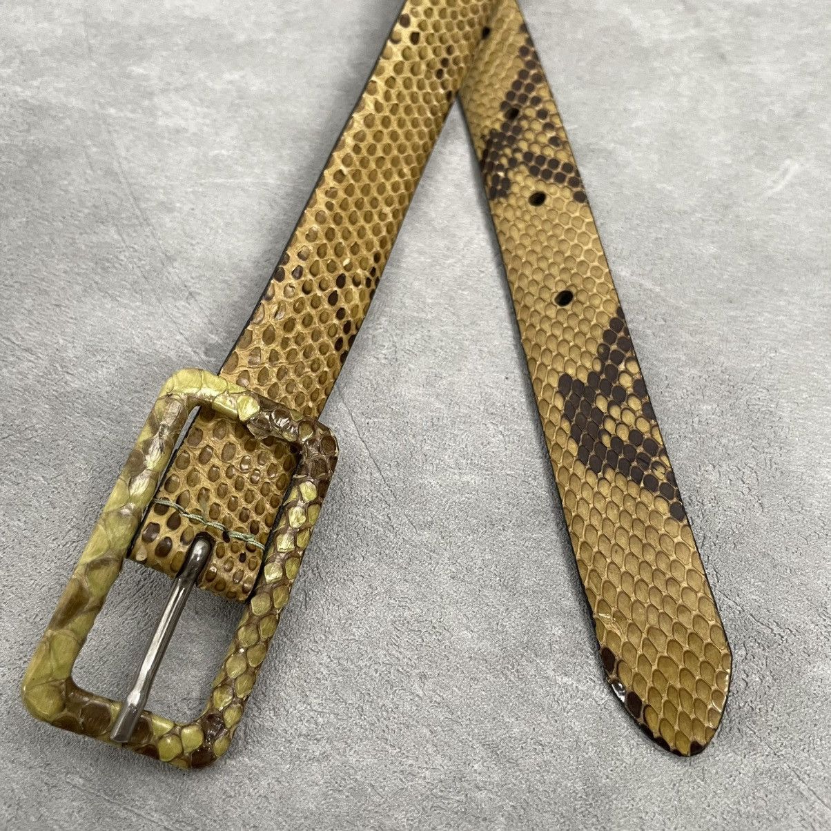 If Six Was Nine × Japanese Brand × Le Grande Bleu (L.G.B.) 100% snakeskin belt Size ONE SIZE - 2 Thumbnail
