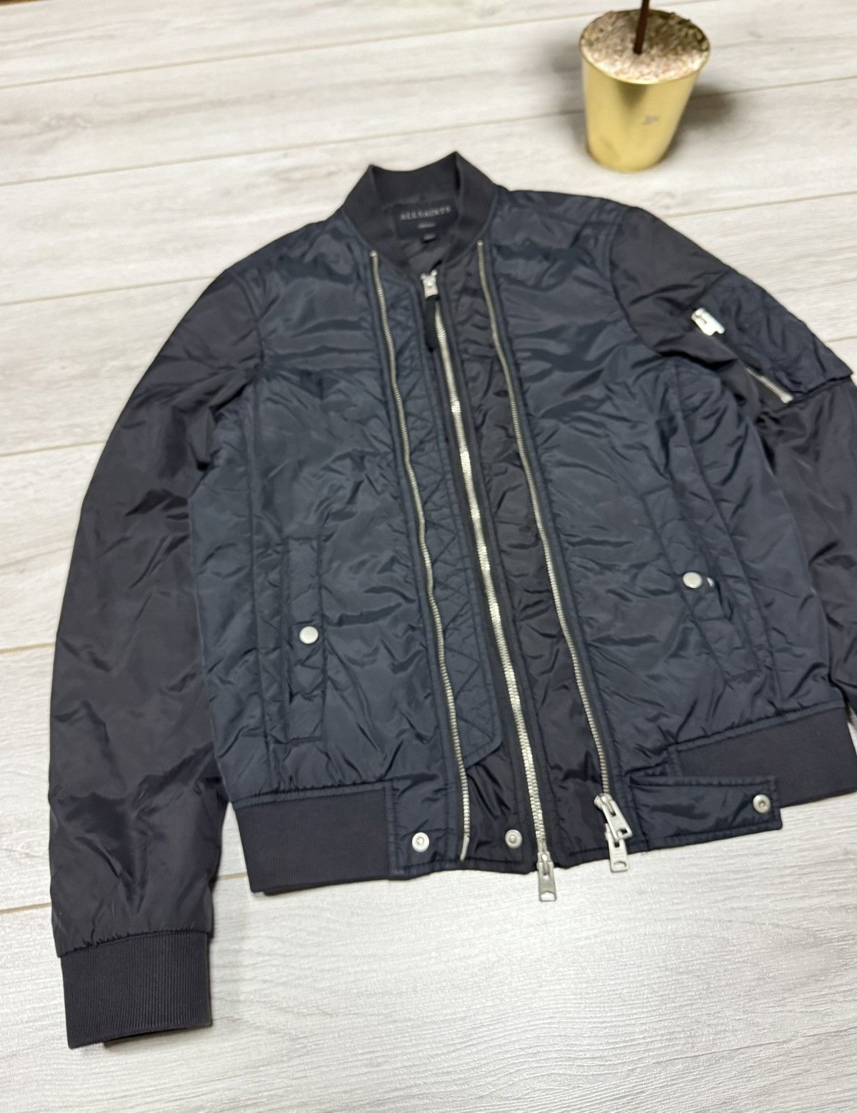 Allsaints Allsaints braddock bomber nylon jacket double zip Size US S / EU 44-46 / 1 - 5 Thumbnail