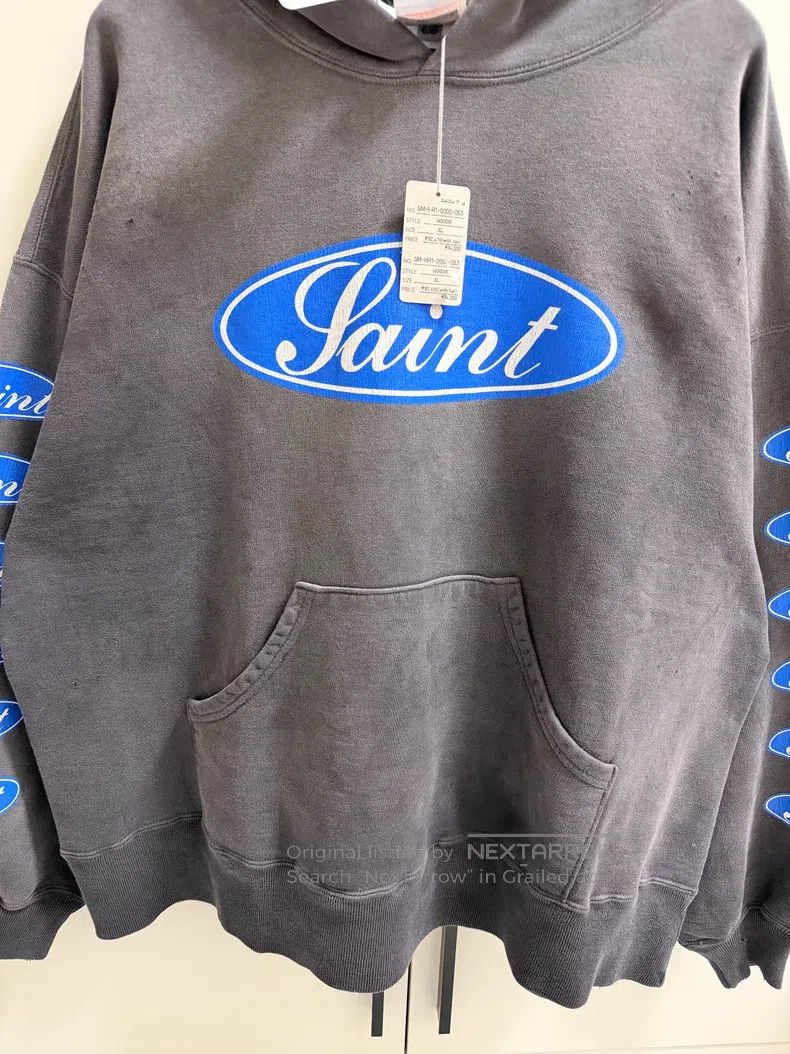 Saint Michael Saint Michael Bullet screen slogan pattern hoodie Size US XL / EU 56 / 4 - 5 Thumbnail