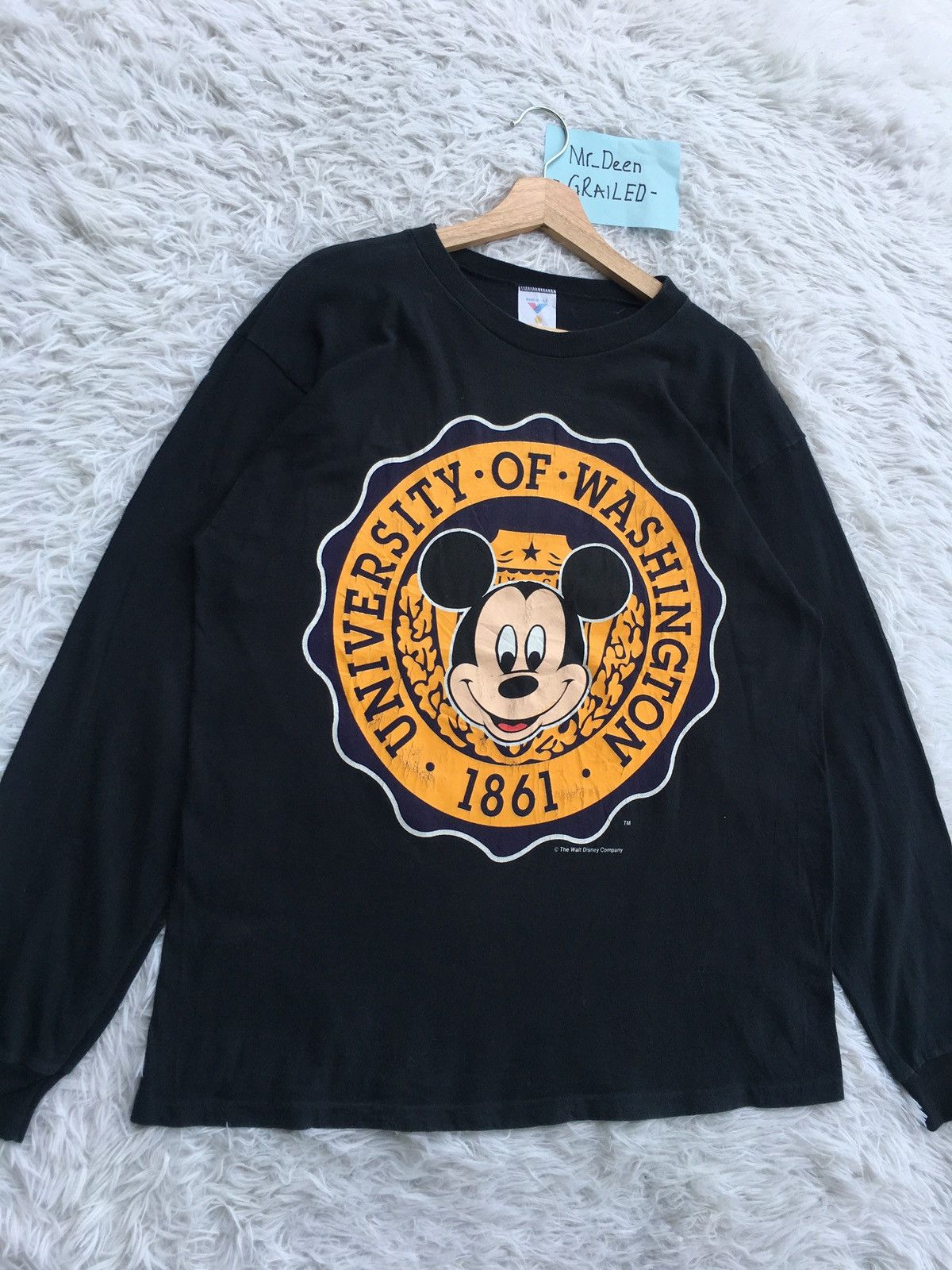 Vintage Rare Vintage University of Washington Longsleeve Shirt Size US L / EU 52-54 / 3 - 3 Thumbnail