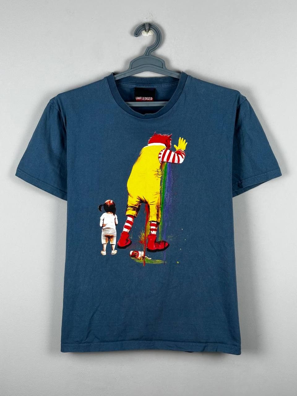Vintage Unfledged Vintage McDonalds Printed Funny T-Shirt Size US L / EU 52-54 / 3 - 1 Thumbnail