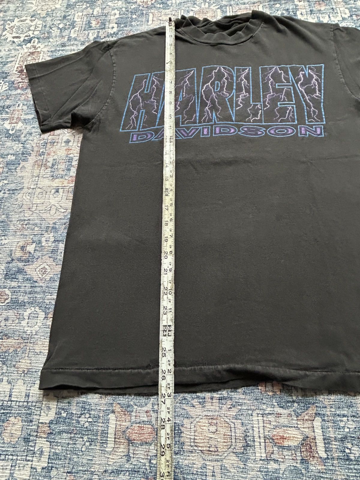 Harley Davidson Vintage 90s Harley Davidson Lightning Graphic Tee Size US M / EU 48-50 / 2 - 10 Thumbnail