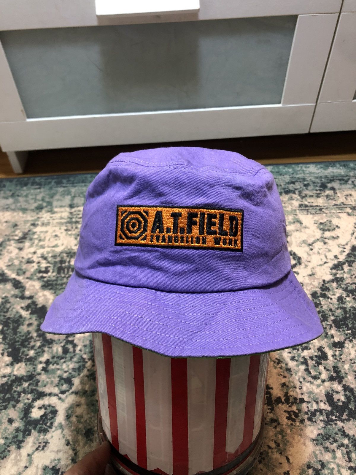 Anime × Japanese Brand Nerv Evagelion Work A.T Field By Khara Bucket Hats Size ONE SIZE - 4 Thumbnail