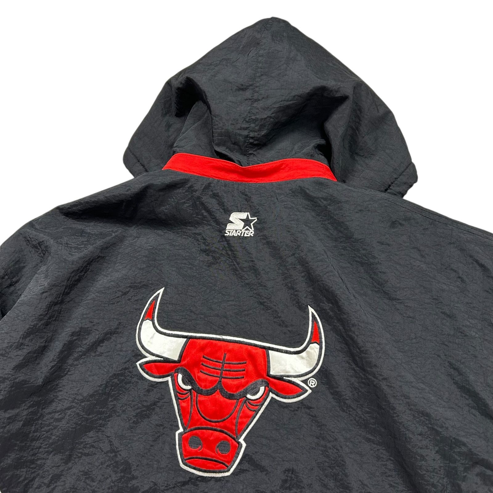 NBA VTG 90s CHICAGO BULLS STARTER STAR LOGO PUFFER JACKET Size US XL / EU 56 / 4 - 3 Thumbnail