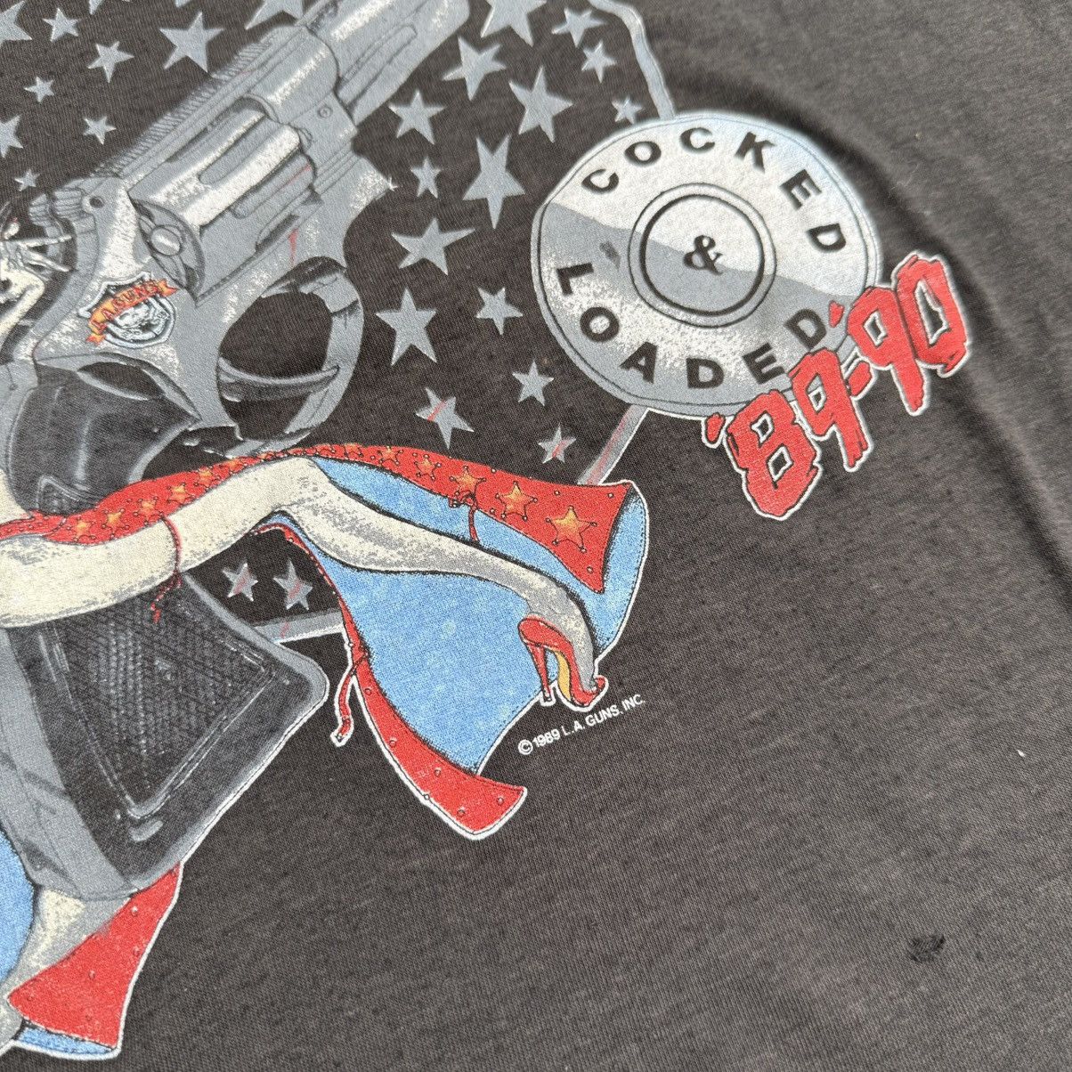 Band Tees L.A GUNS crew 1989 Size US L / EU 52-54 / 3 - 4 Thumbnail