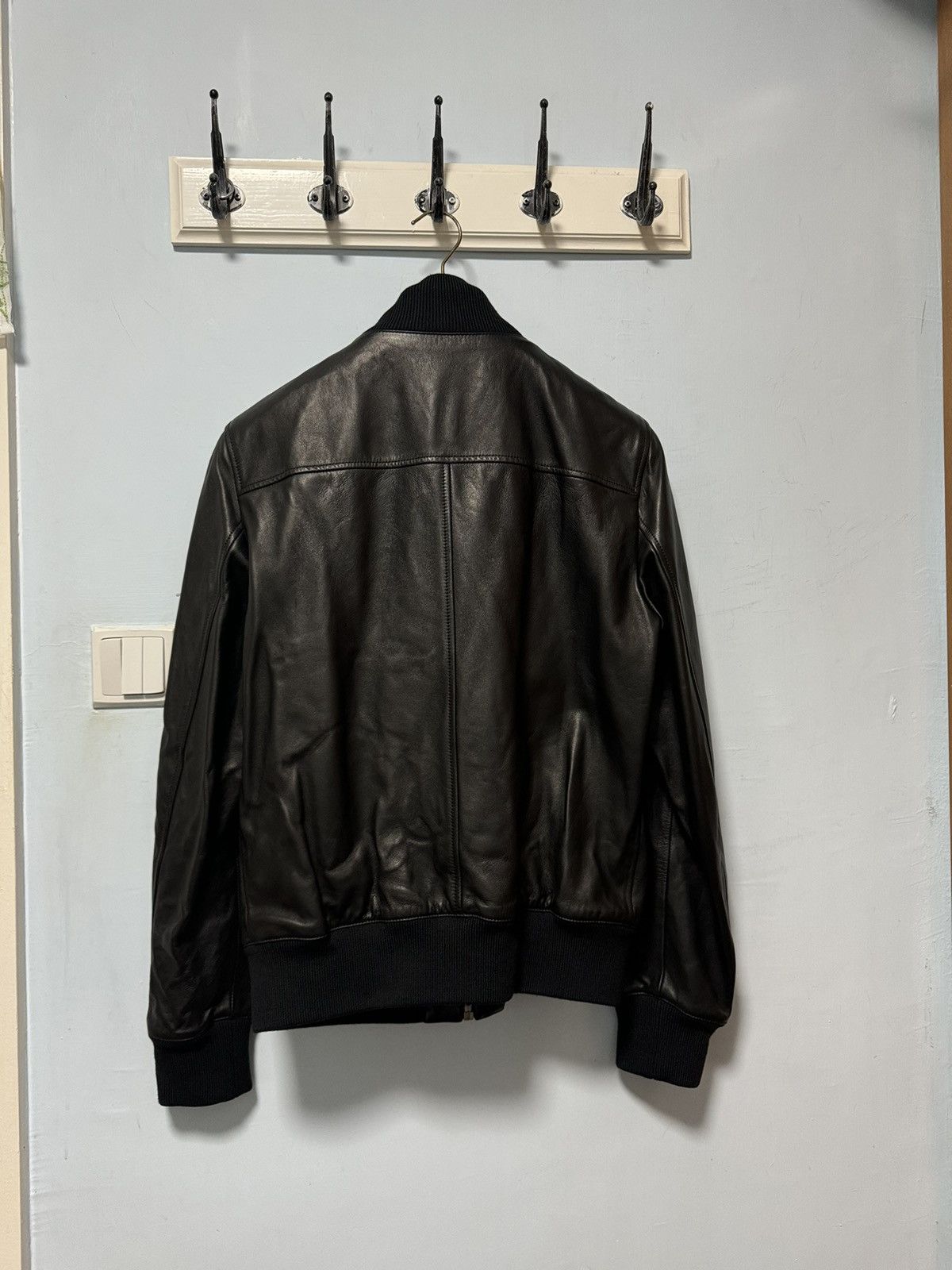 Gucci Gucci logo leather bomber jacket Size US L / EU 52-54 / 3 - 14 Thumbnail
