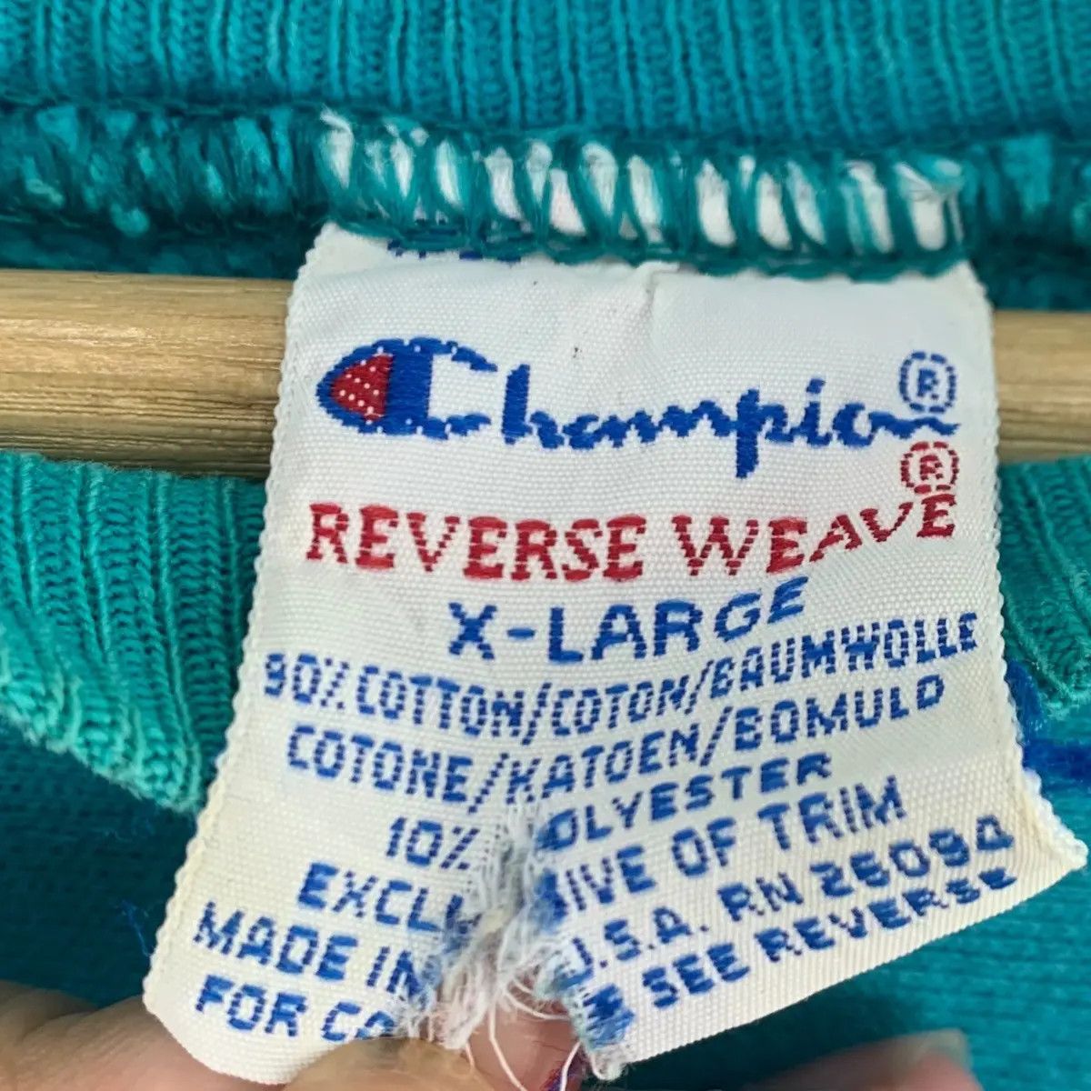 Champion Vintage 90’ CHAMPION USA Reverse Weave Pastel Sweatshirt Size US XL / EU 56 / 4 - 7 Thumbnail