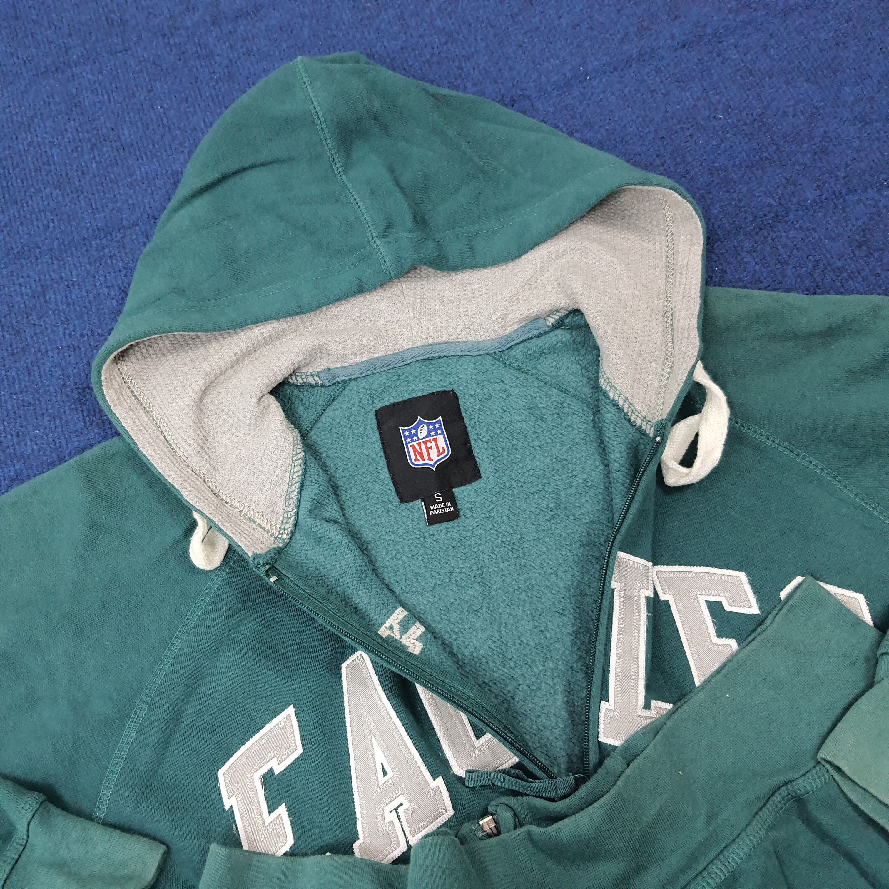 NFL Vintage NFL Eagles Sports Team Zipper Hoodie C270N13 Size US L / EU 52-54 / 3 - 5 Thumbnail