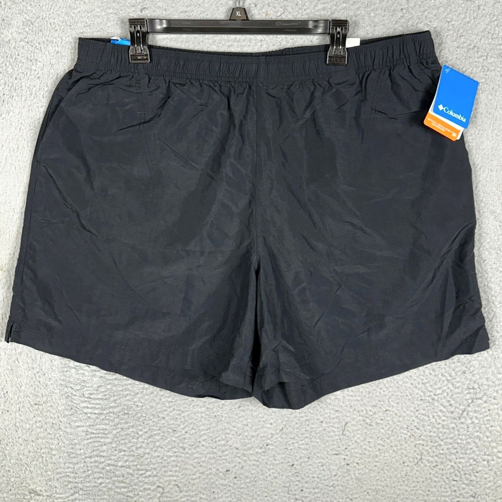 Vintage VINTAGE Columbia Sandy River Shorts Womens 2X Black Hiking Elastic Waistband Pull On Size 40" / US 18 - 2 Thumbnail