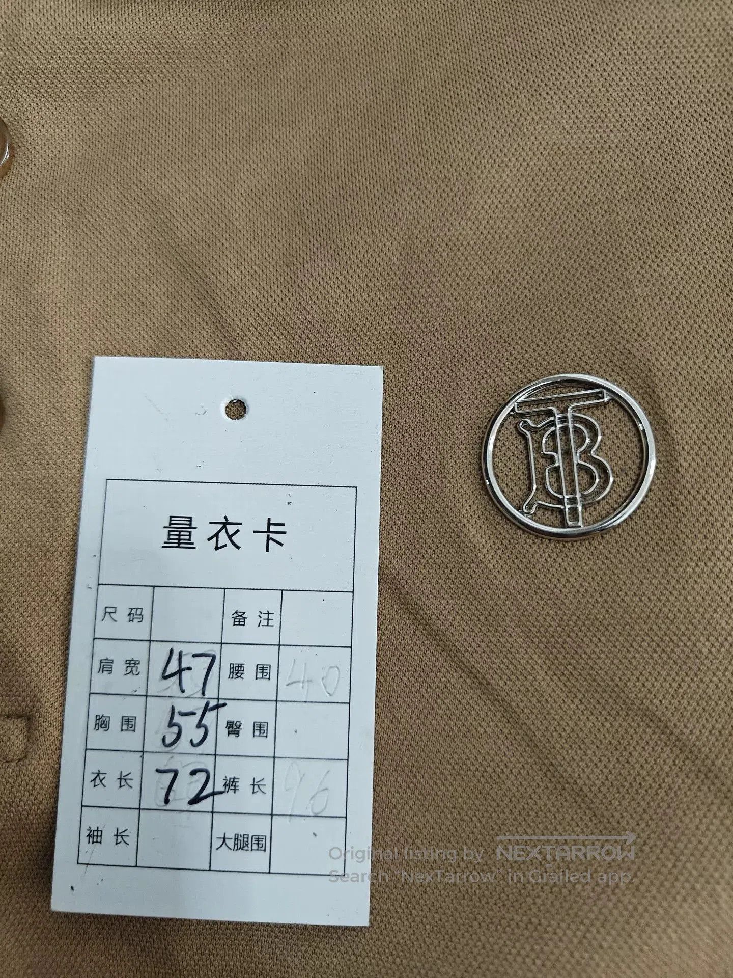 Burberry Burberry TB Short Sleeve Top. Size US M / EU 48-50 / 2 - 5 Thumbnail